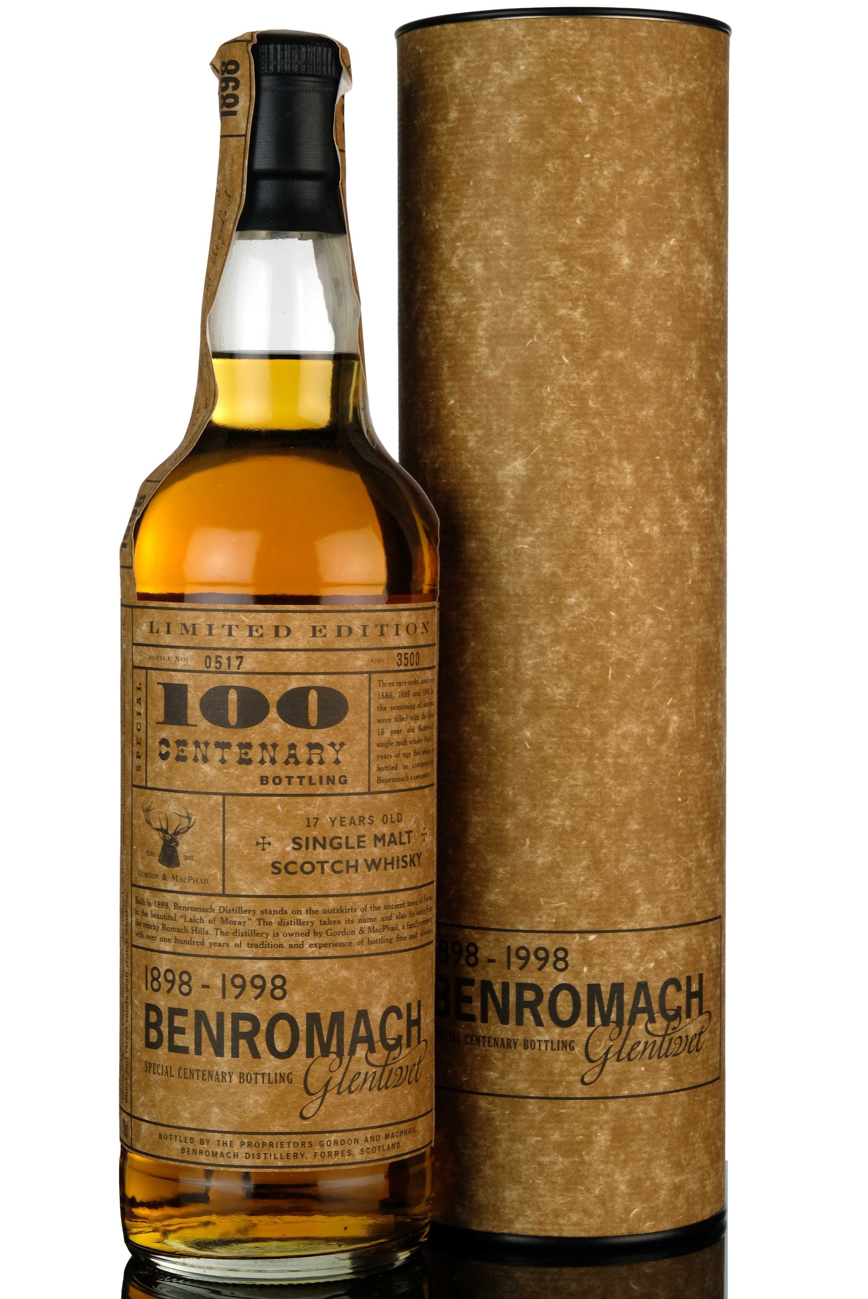 Benromach 17 Year Old - Centenary - 1898-1998