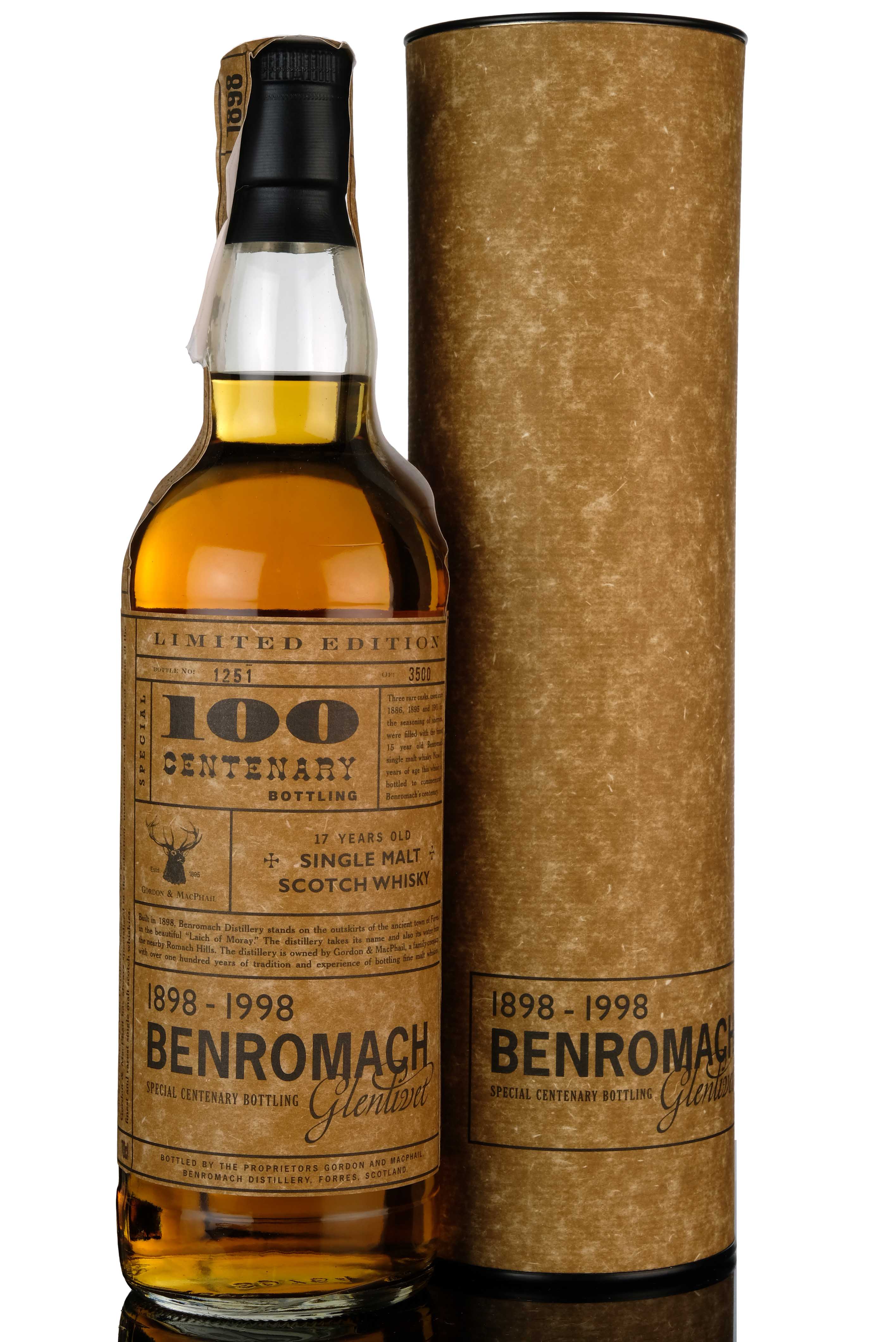 Benromach 17 Year Old - Centenary - 1898-1998