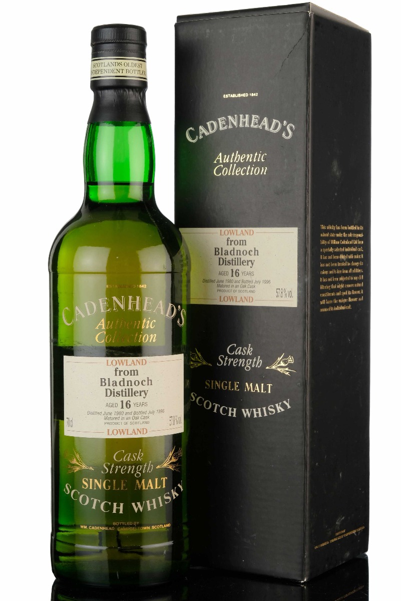 Bladnoch 1980-1996 - 16 Year Old - Cadenheads Authentic Collection