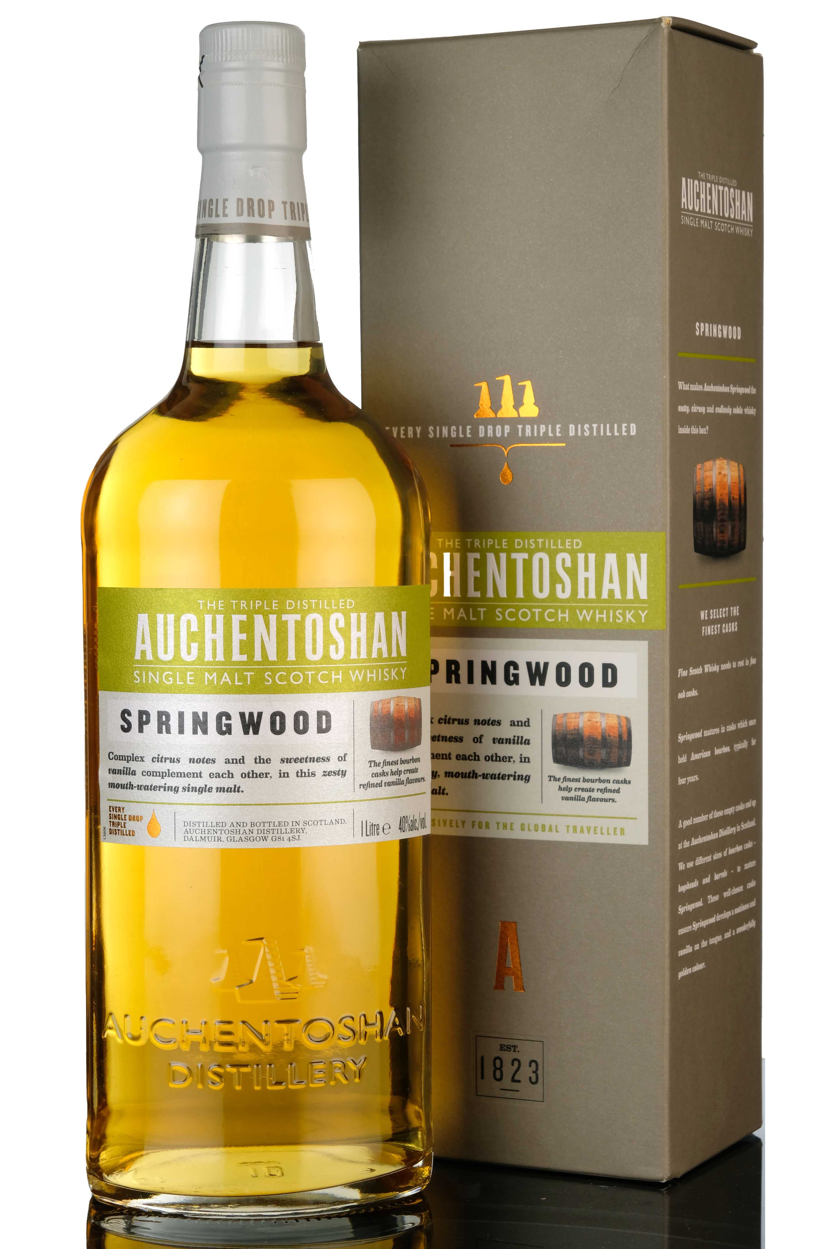 Auchentoshan Springwood - Travel Retail Exclusive - 1 Litre