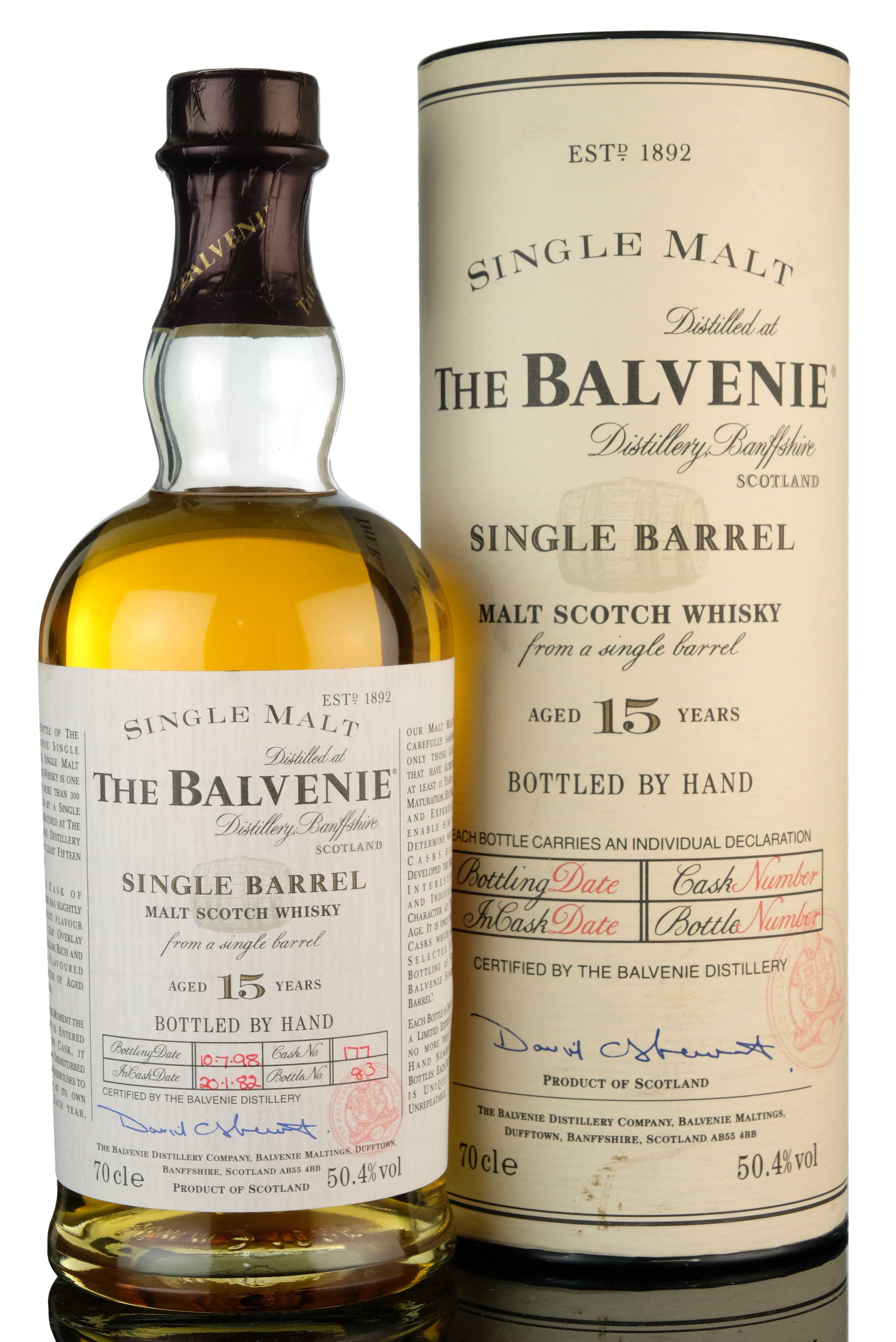 Balvenie 1982-1998 - 15 Year Old - Single Barrel 177