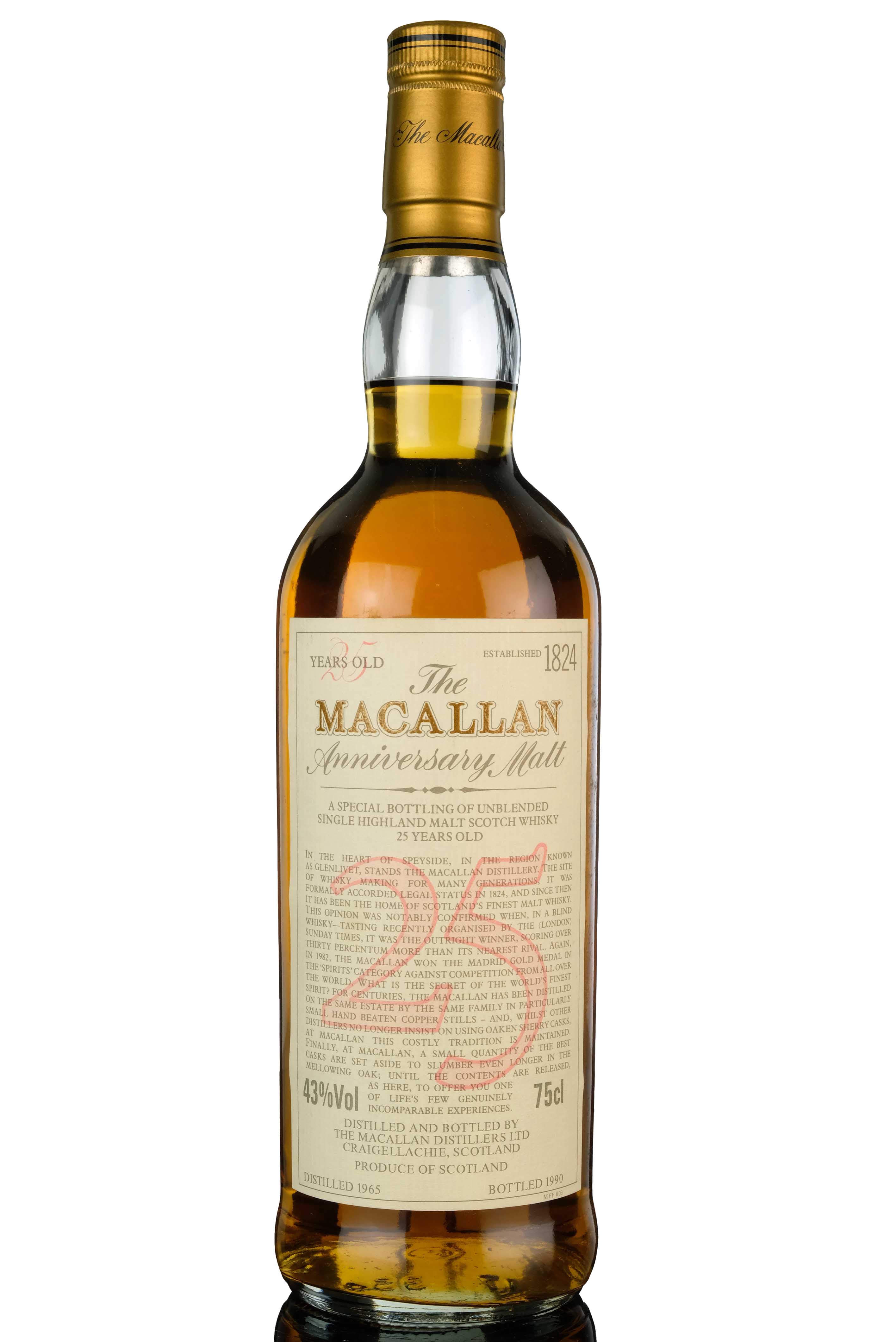 Macallan 1965-1990 - 25 Year Old Anniversary Malt