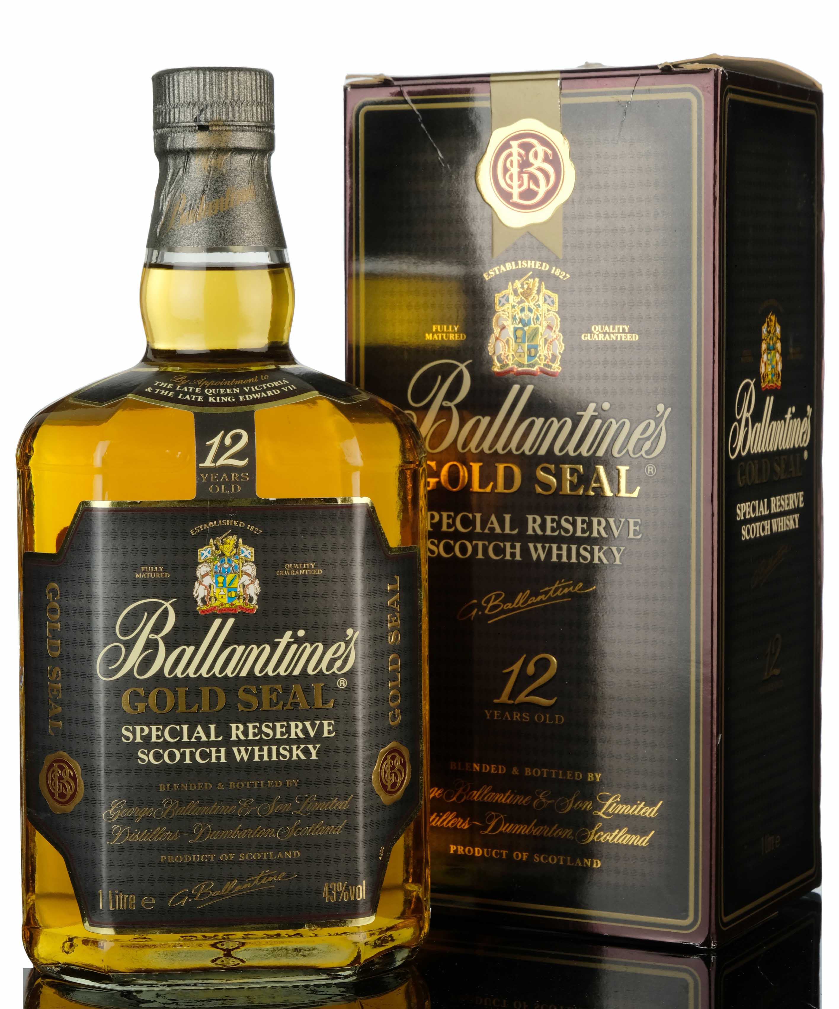 Ballantines 12 Year Old - Gold Seal - 1 Litre