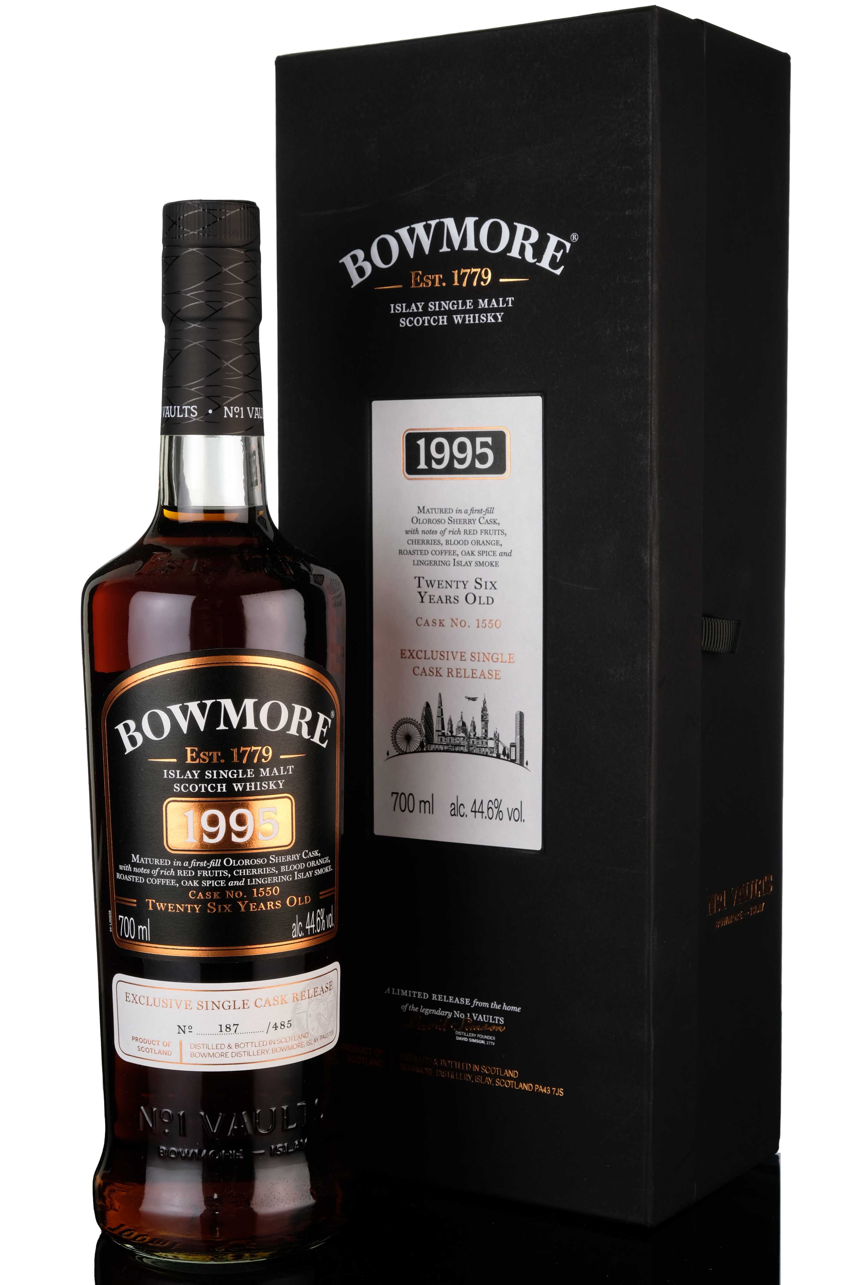 Bowmore 1995-2021 - 26 Year Old - London Edition - Single Cask 1550