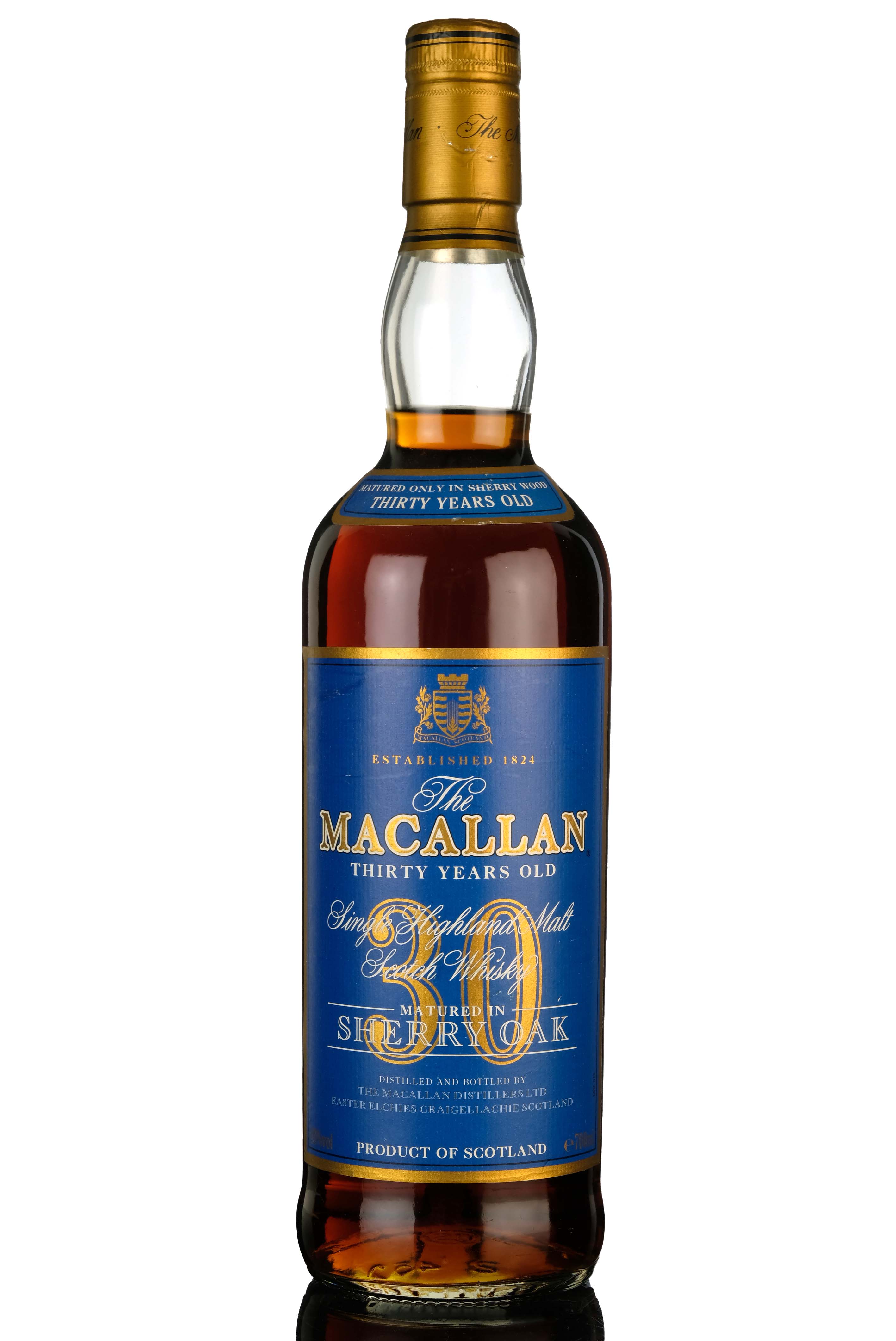 Macallan 30 Year Old - Sherry Cask - Blue Label