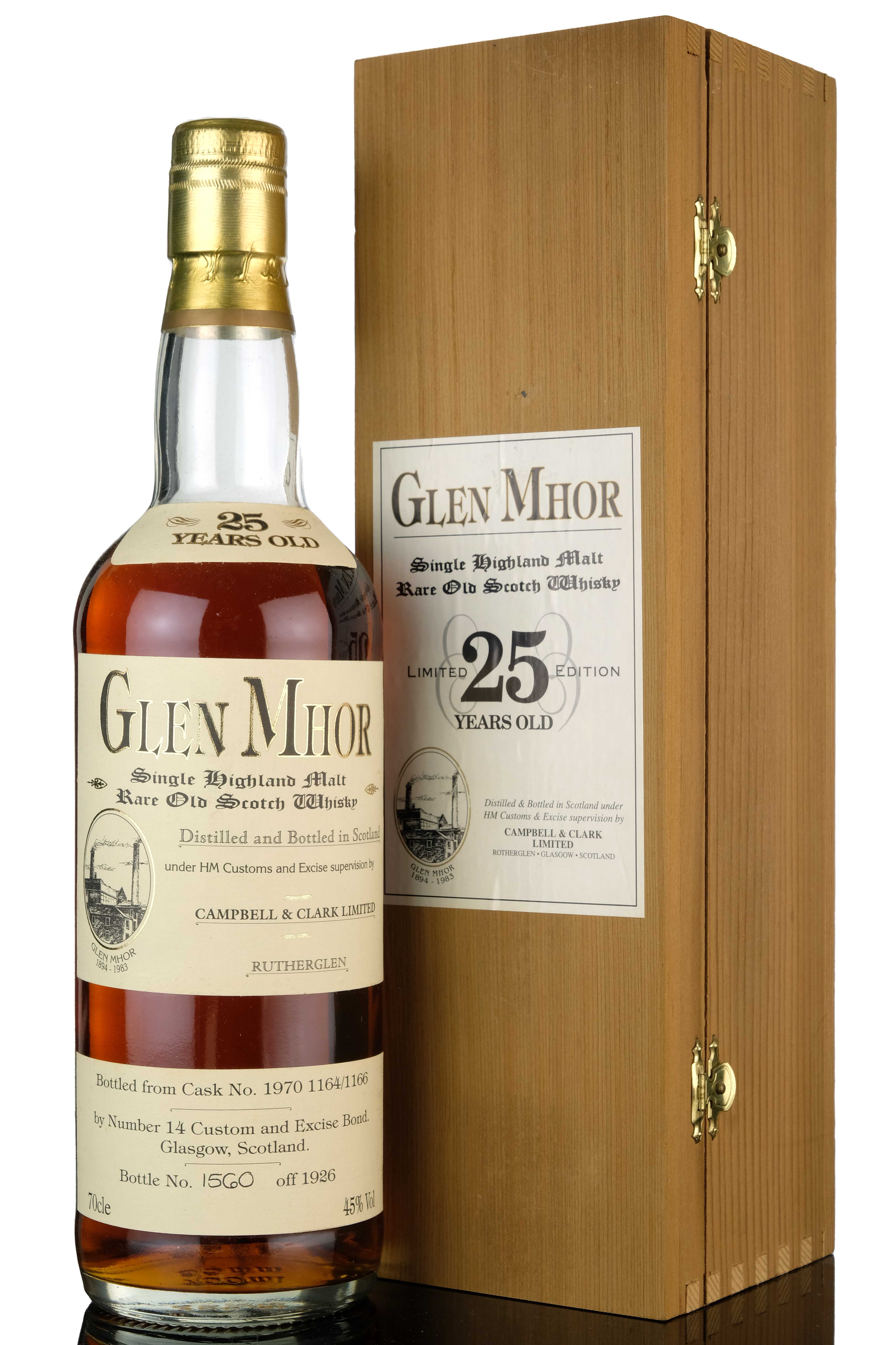 Glen Mhor 1970 - 25 Year Old - Campbell & Clark