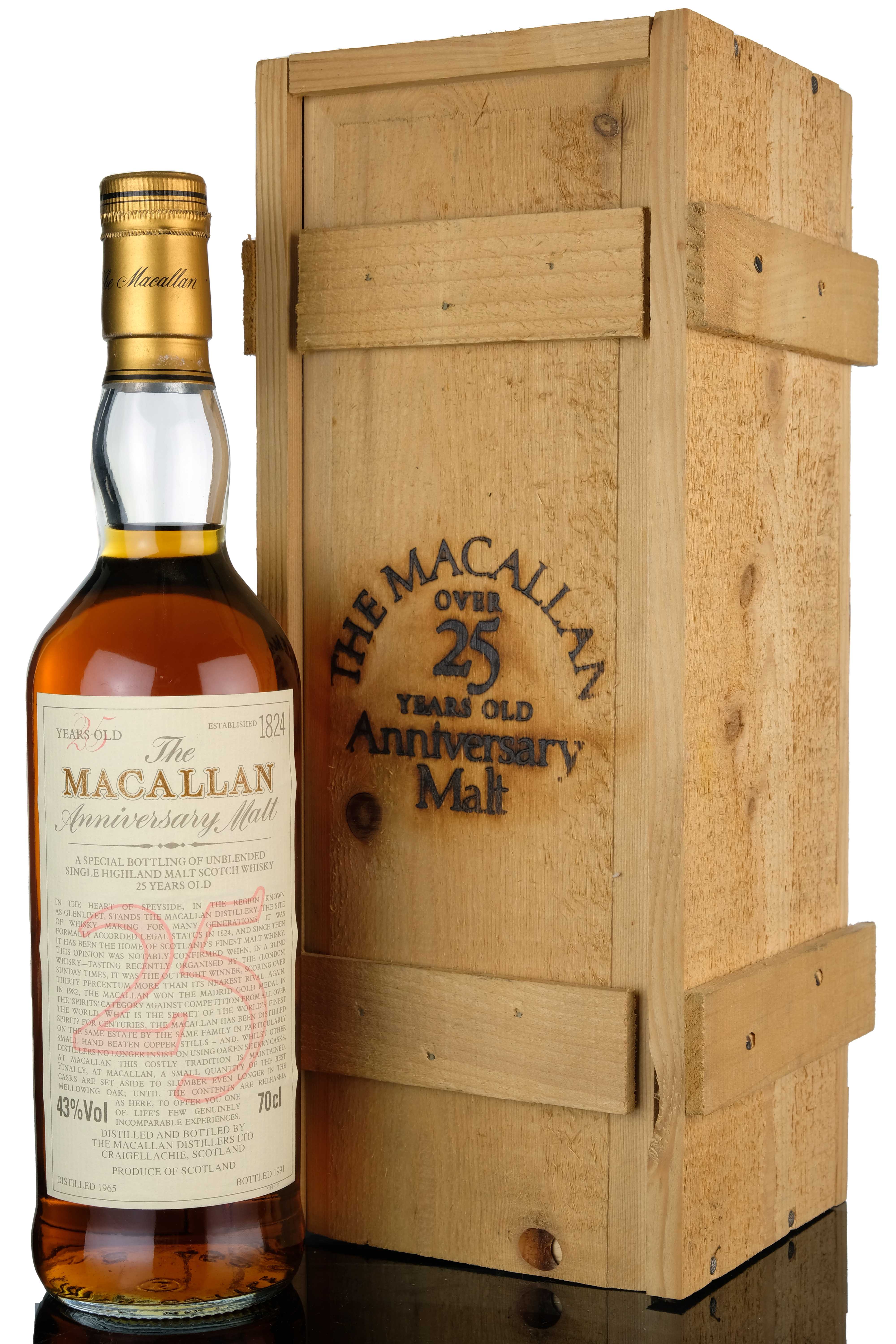 Macallan 1965-1991 - 25 Year Old - Anniversary Malt