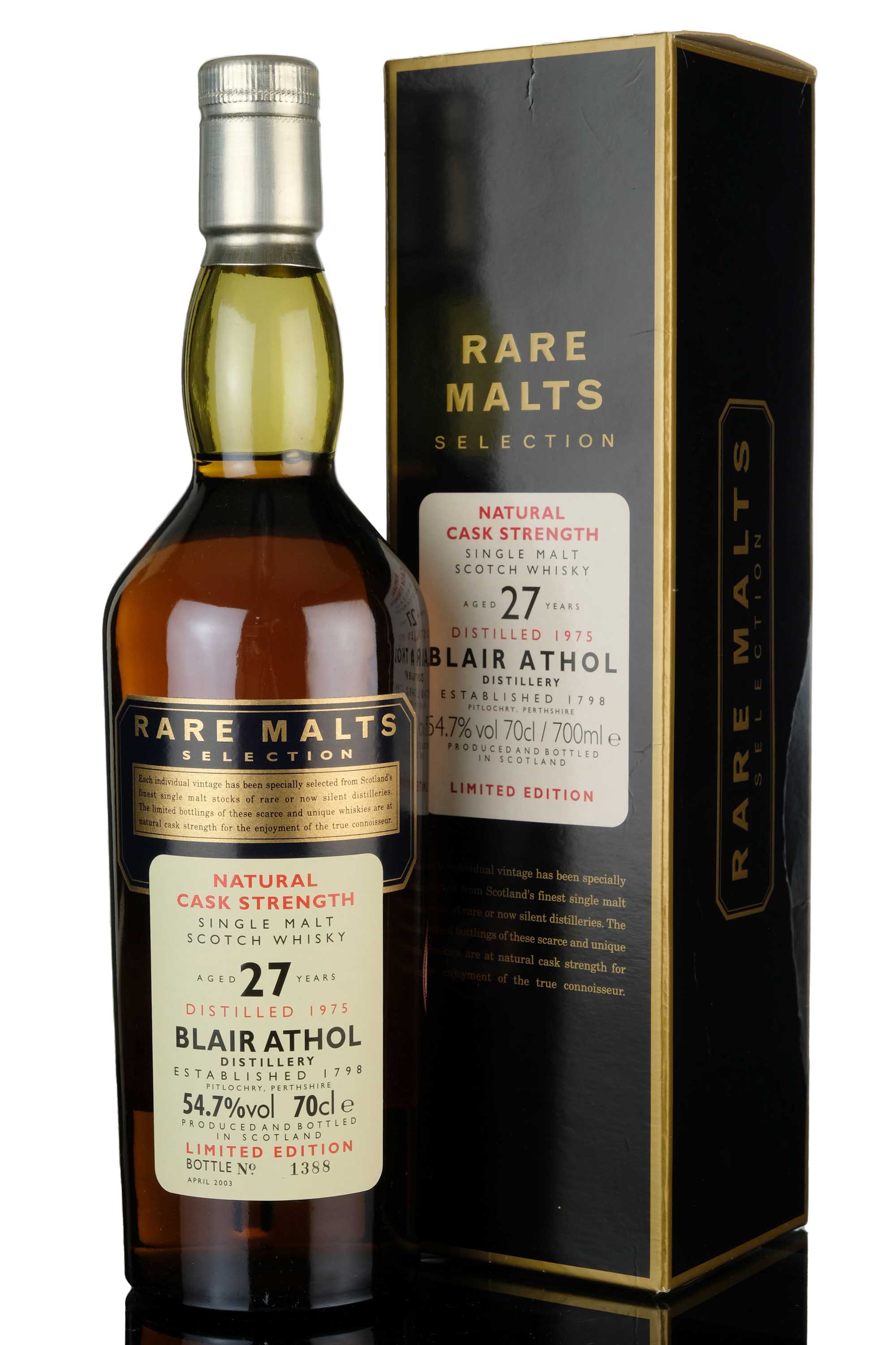 Blair Athol 1975-2003 - 27 Year Old - Rare Malts 54.7%