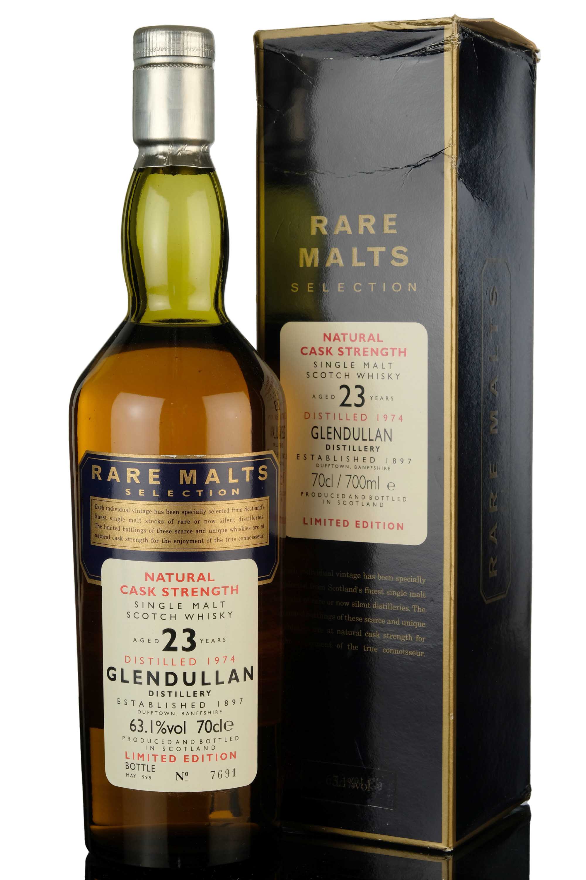 Glendullan 1974-1998 - 23 Year Old - Rare Malts 63.1%