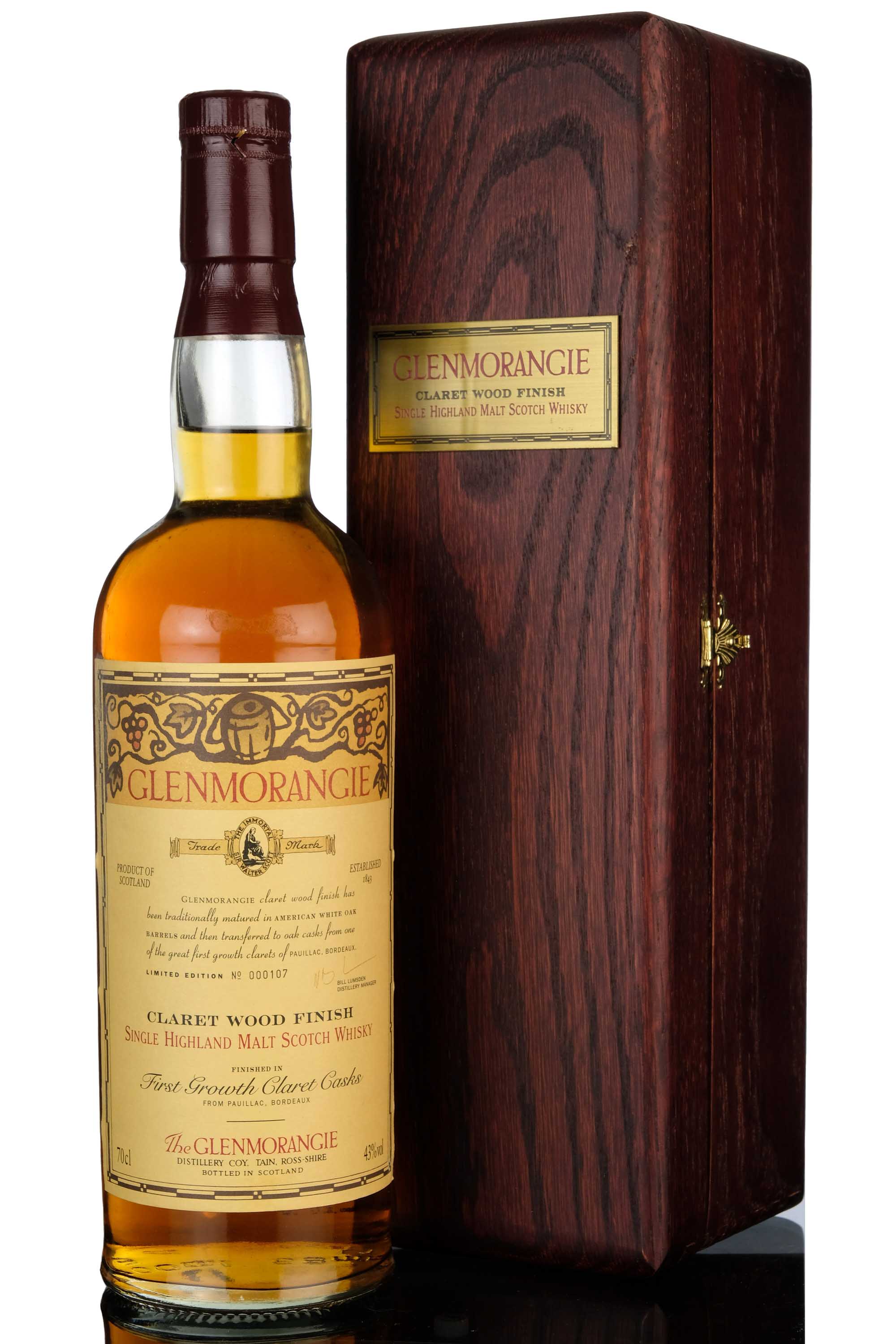 Glenmorangie Claret Wood Finish - 1990 Release