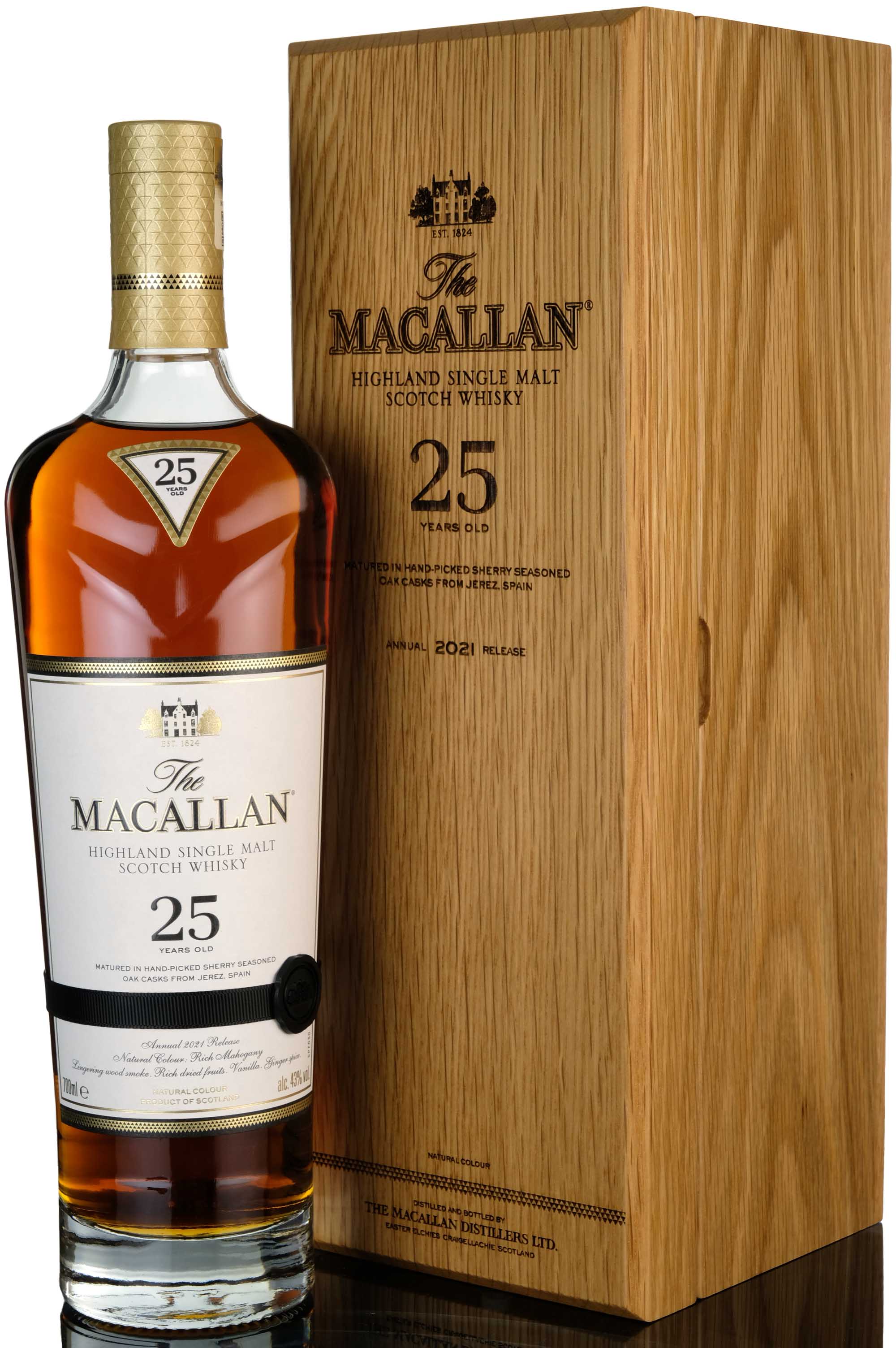 Macallan 25 Year Old - Sherry Cask - 2021 Release