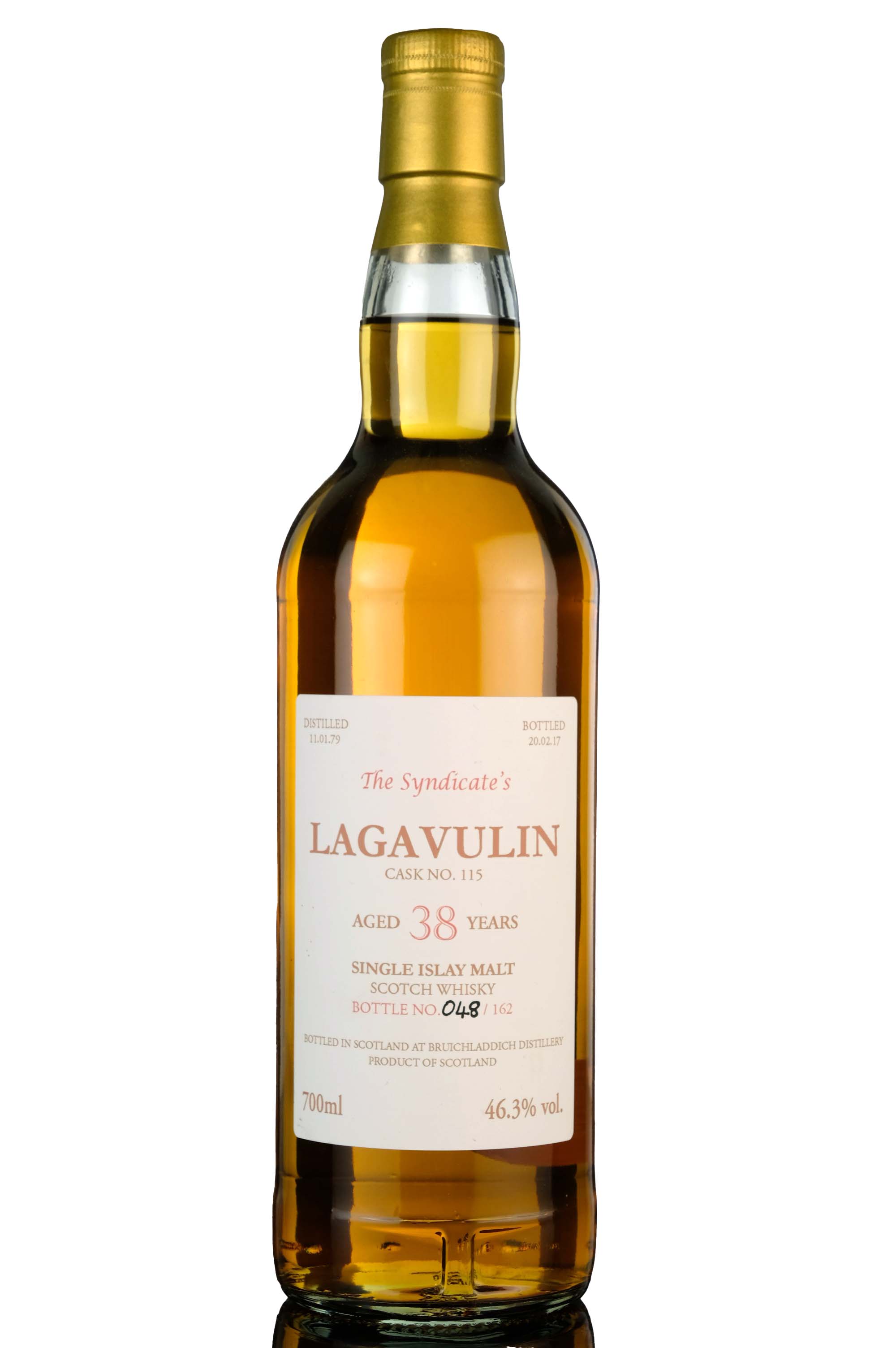 Lagavulin 1979-2017 - 38 Year Old - The Syndicate - Single Cask 115