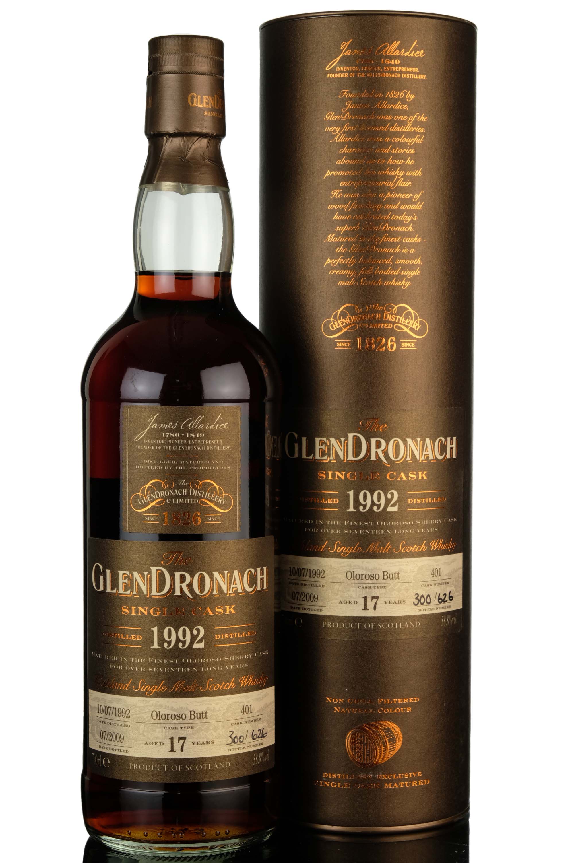 Glendronach 1992-2009 - 17 Year Old - Single Cask 401 - Parkers Whisky Exclusive