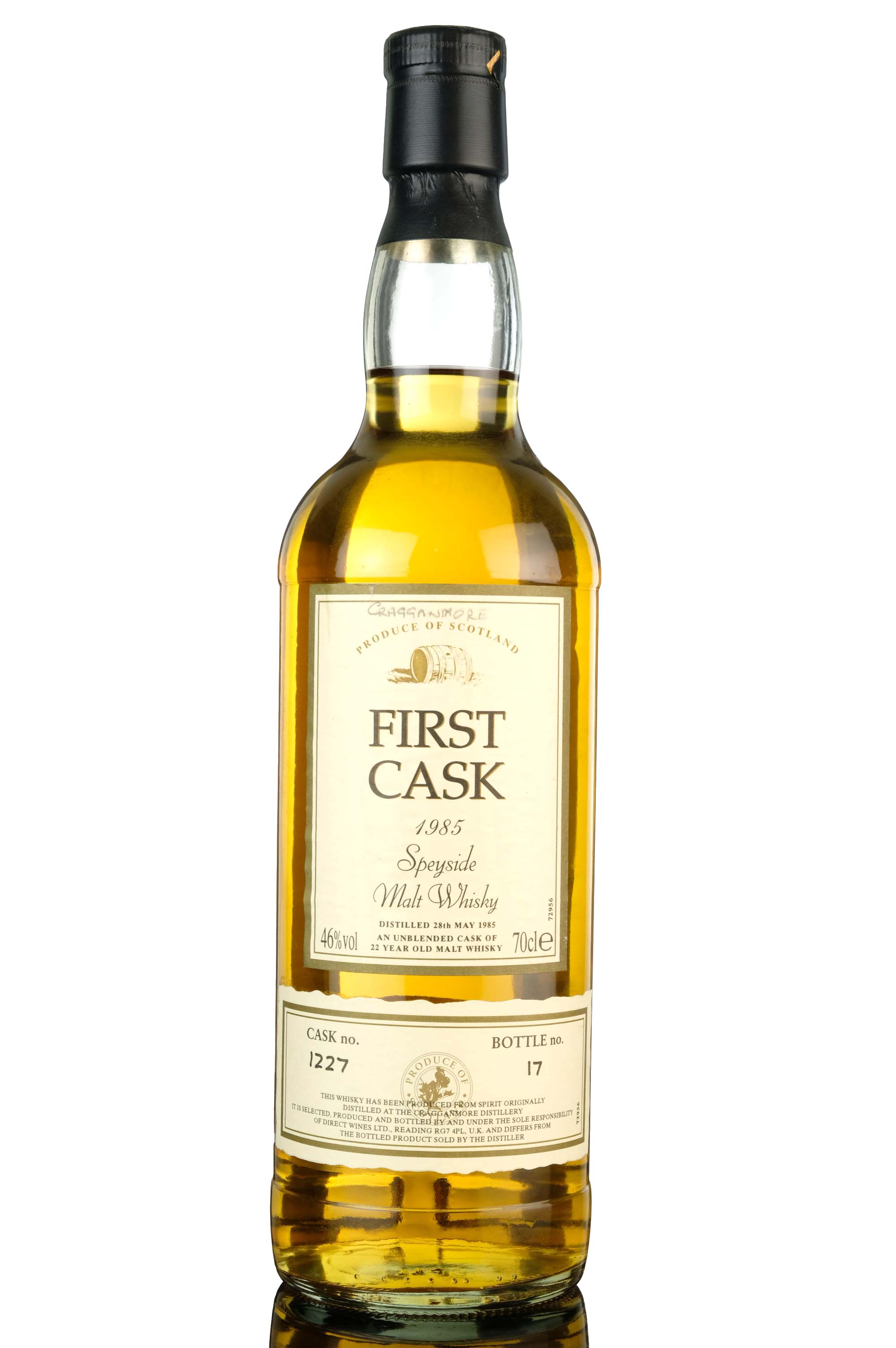 Cragganmore 1985 - 22 Year Old - First Cask - Single Cask 1227