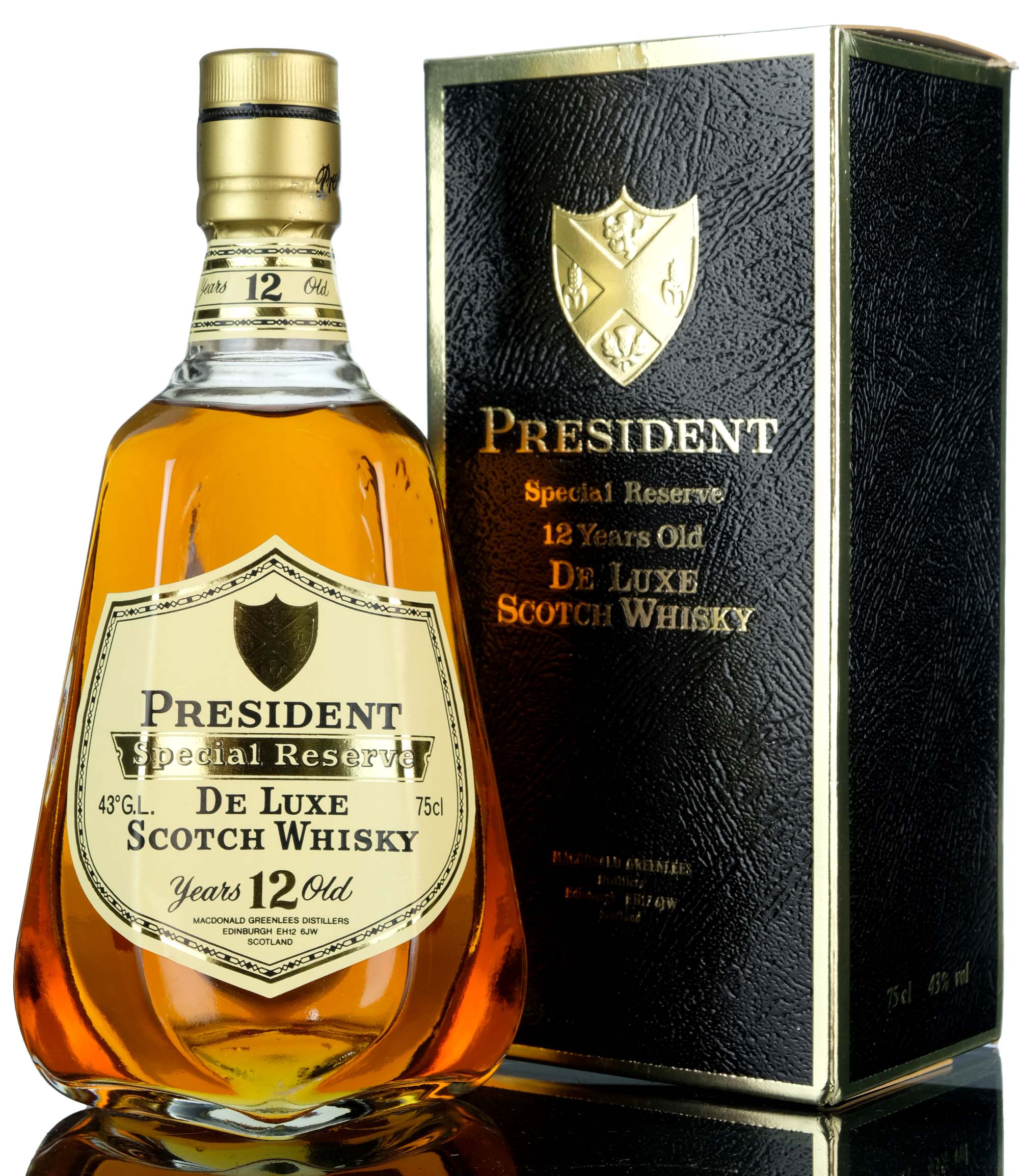 President 12 Year Old - De Luxe Special Reserve - 1980s
