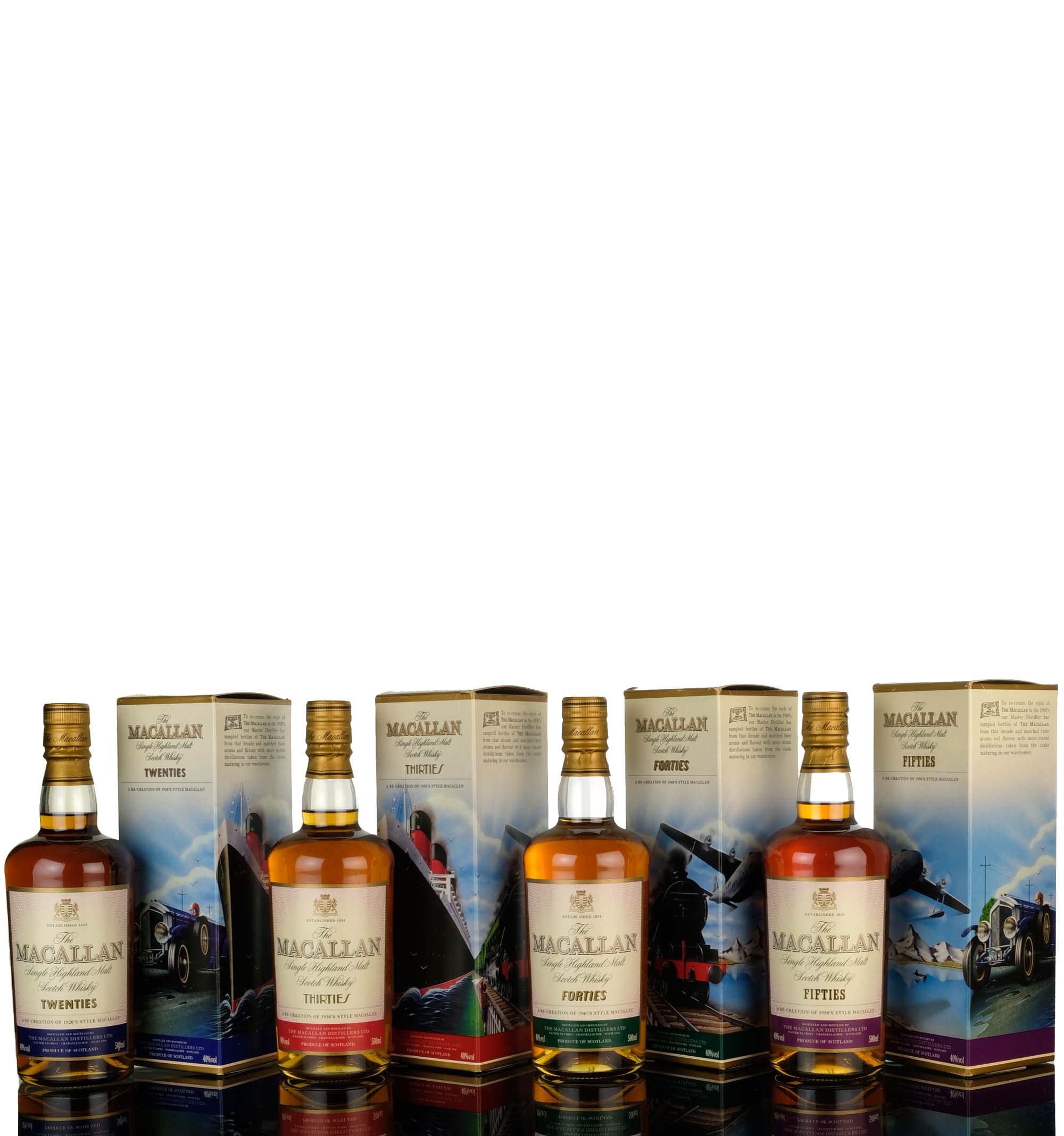 Macallan Travel Series - Full Set - 20s 30s 40s 50s