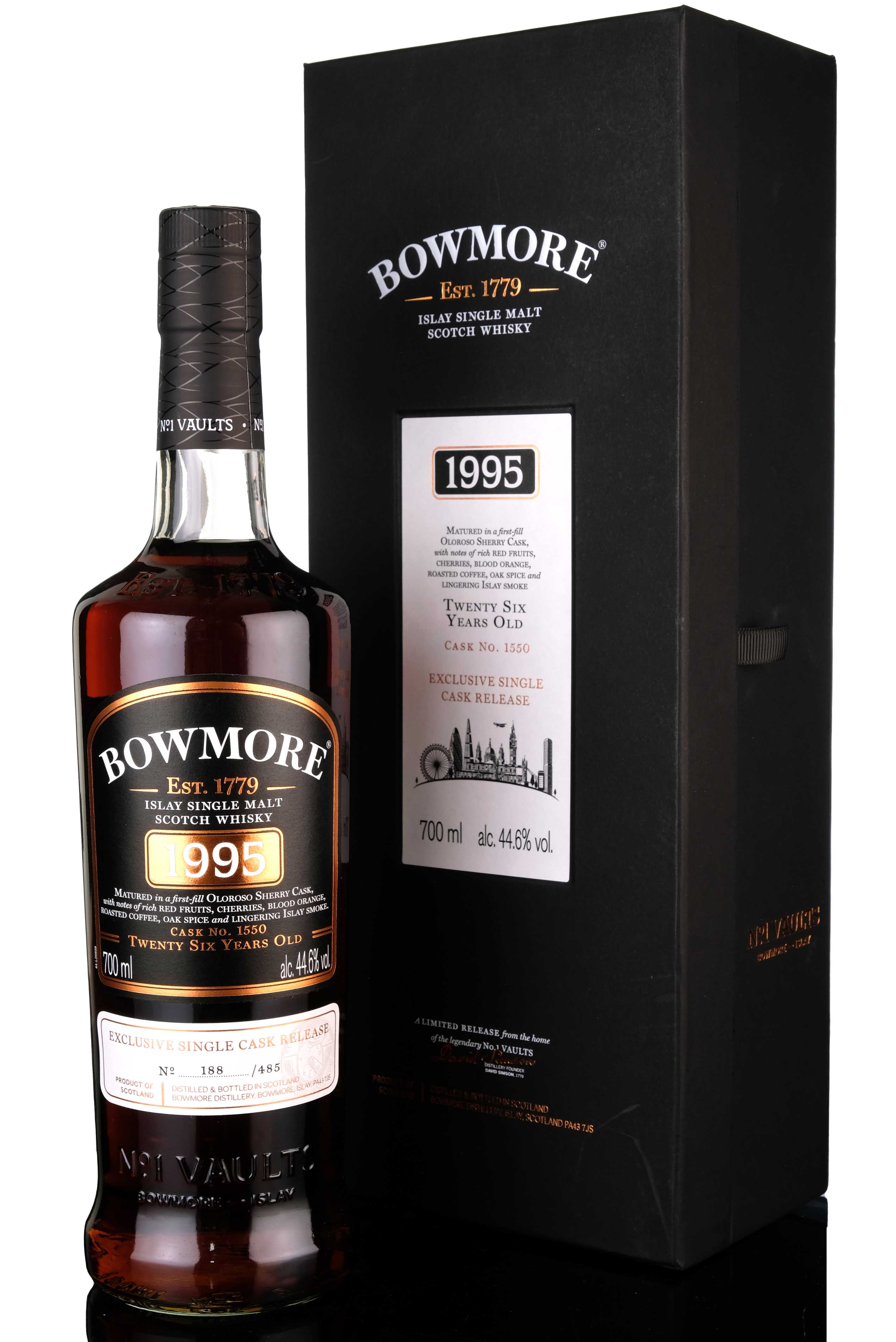 Bowmore 1995-2021 - 26 Year Old - London Edition - Single Cask 1550