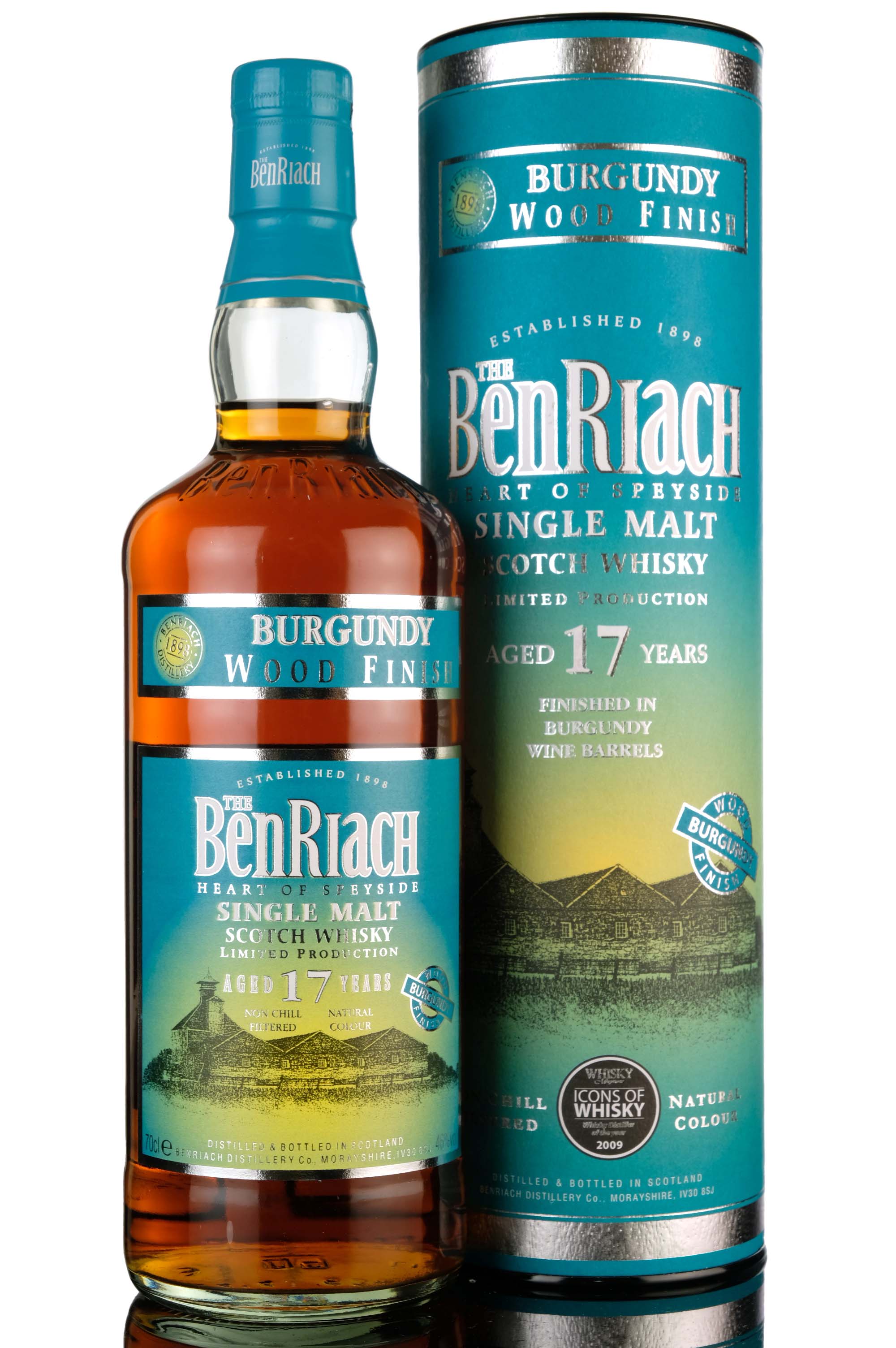 Benriach 17 Year Old - Burgundy Wood Finish - 2010 Release