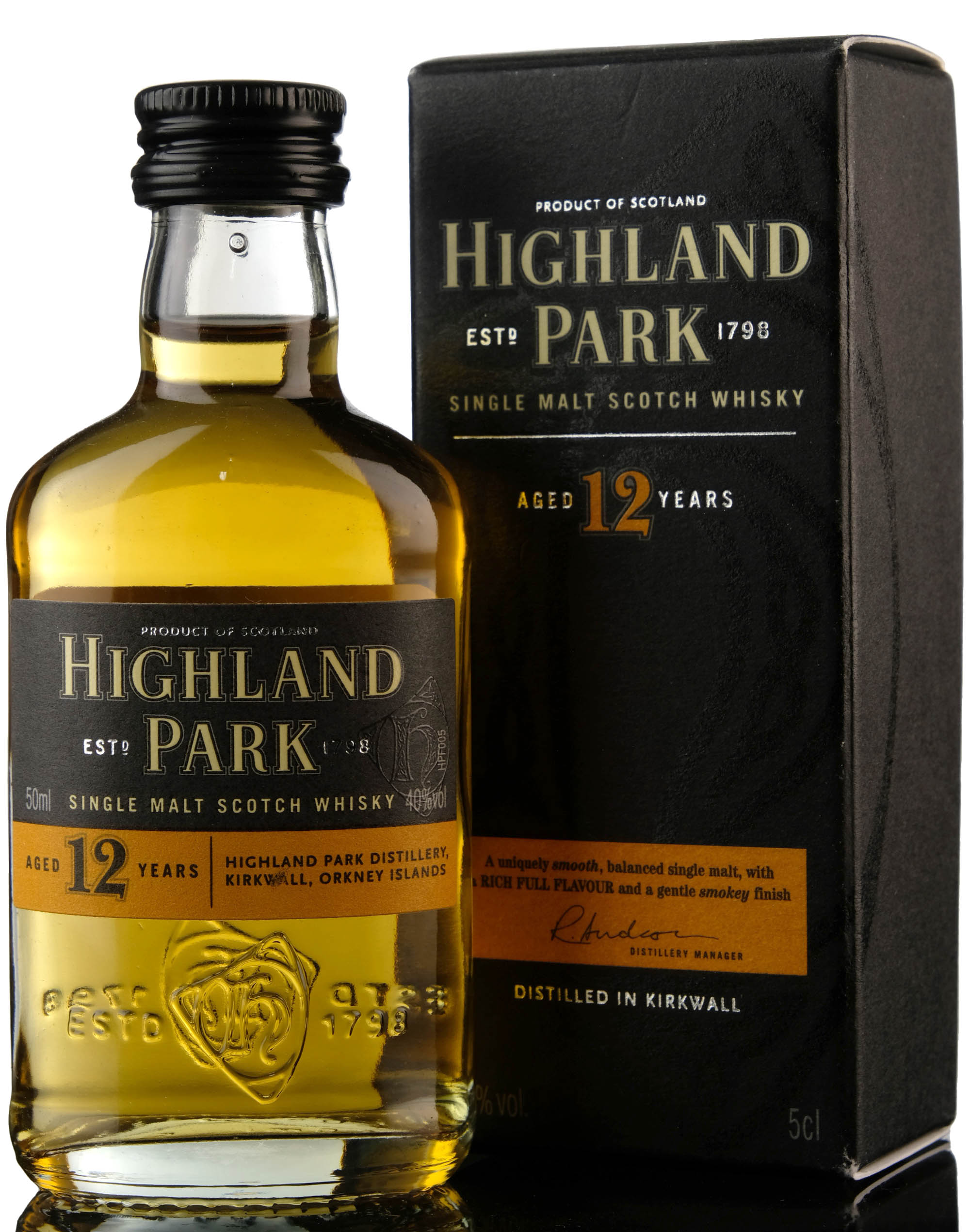 Highland Park 12 Year Old - Miniature