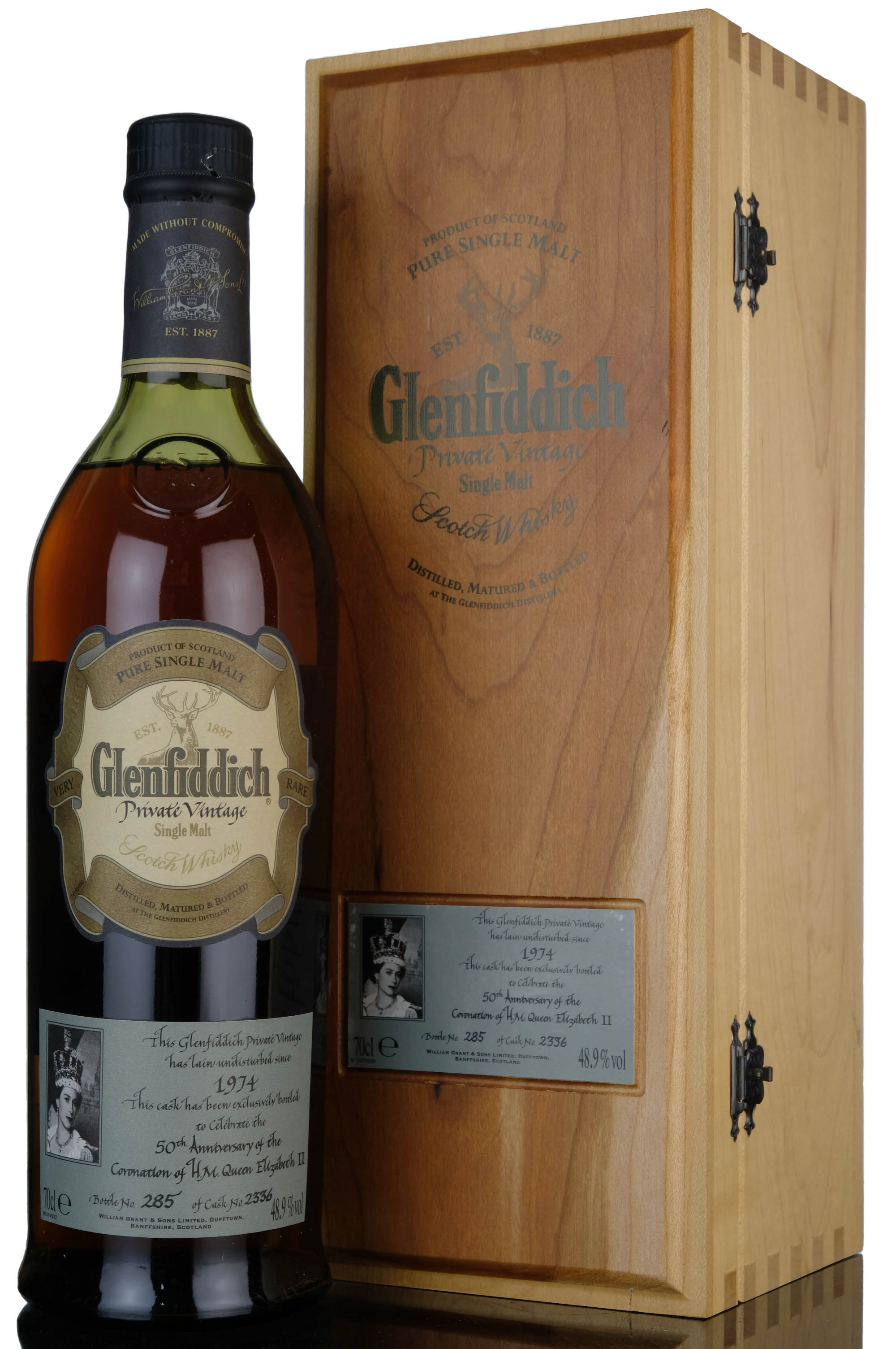 Glenfiddich 1974-2003 - Private Vintage - Single Cask 2336 - 50th Anniversary Queen Elizab