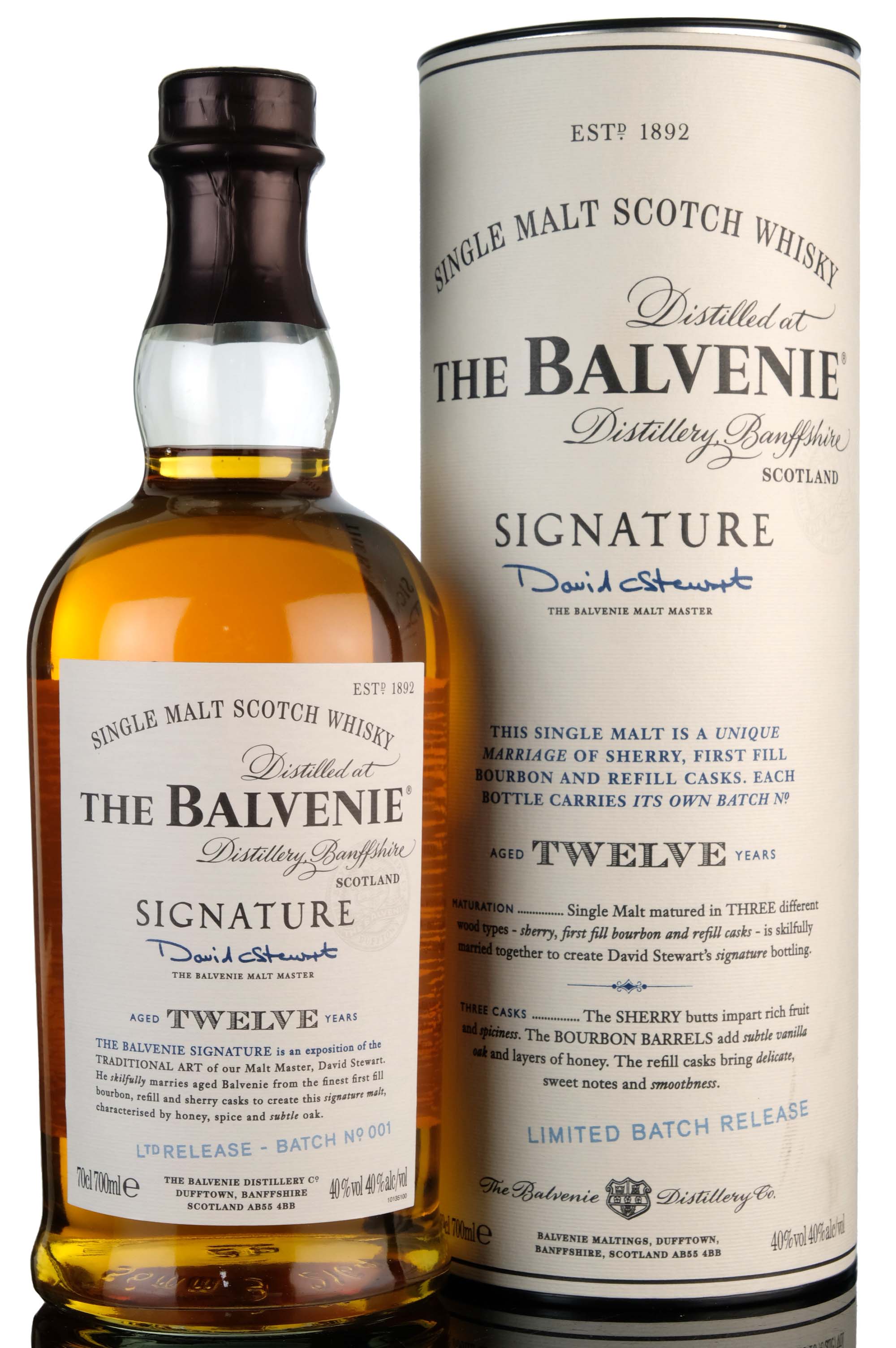 Balvenie 12 Year Old - Signature - Batch 1 - 2007 Release