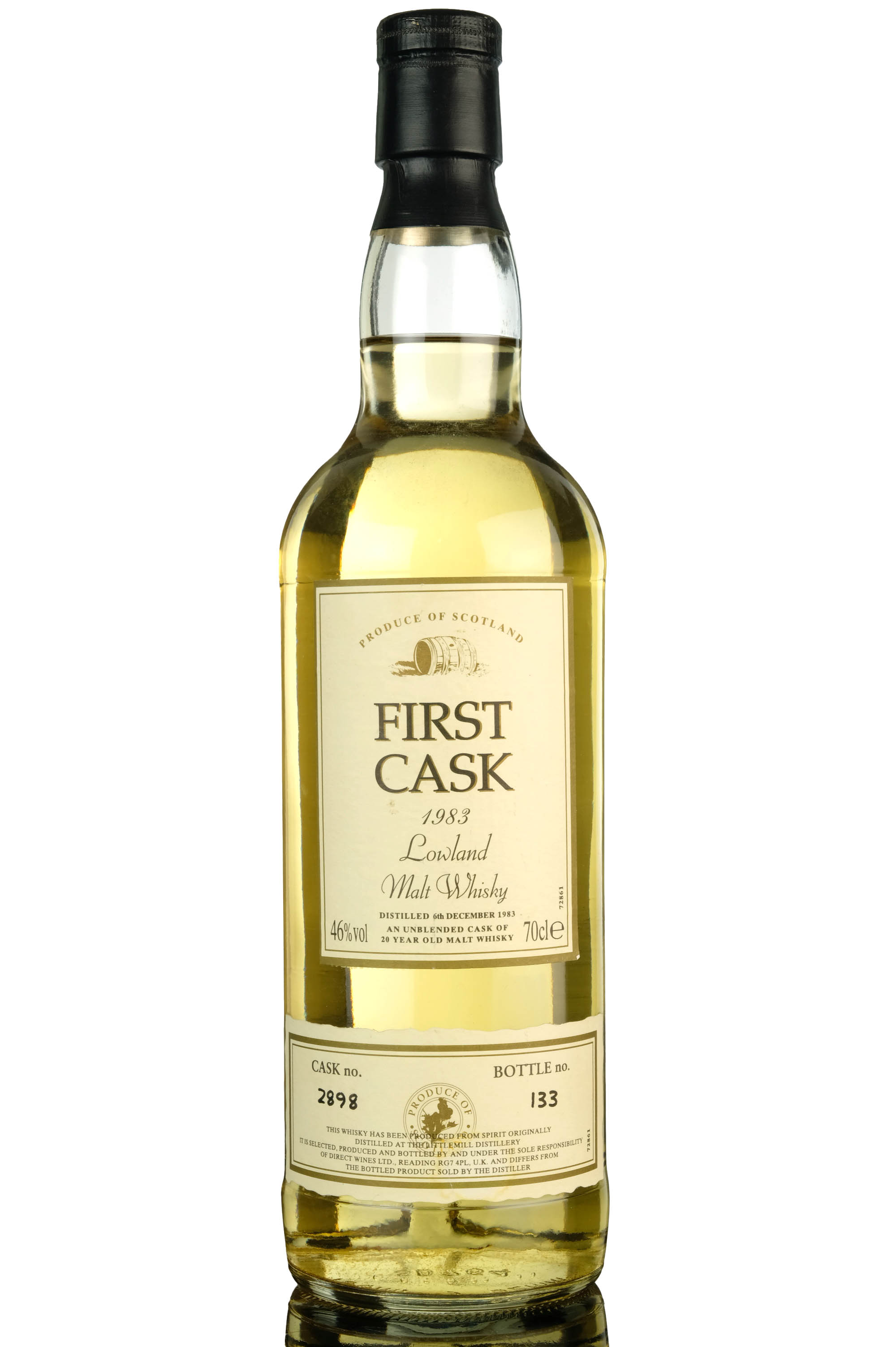 Littlemill 1983 - 20 Year Old - First Cask - Single Cask 2898