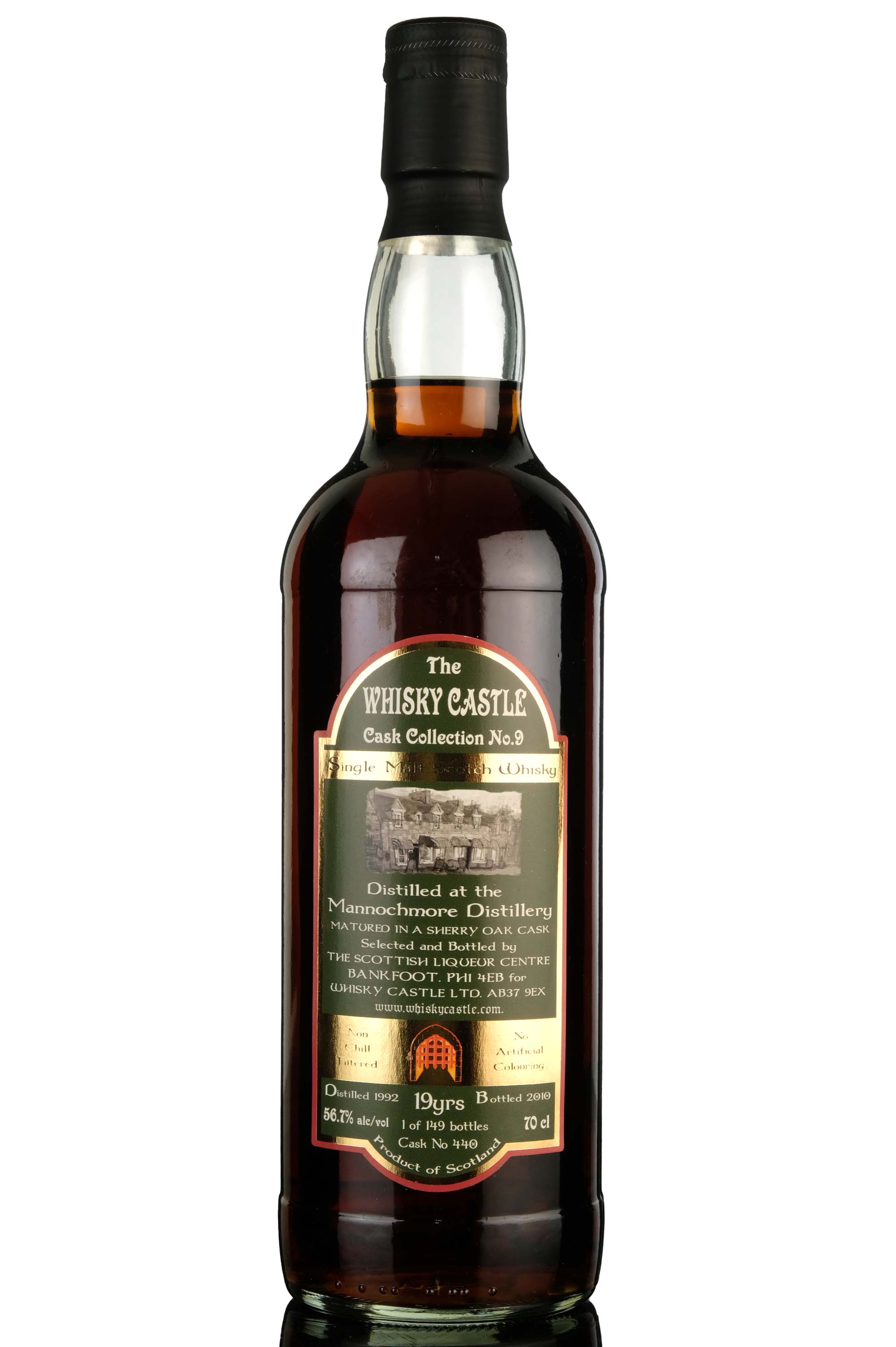 Mannochmore 1992-2010 - 19 Year Old - The Whisky Castle - Single Cask 440