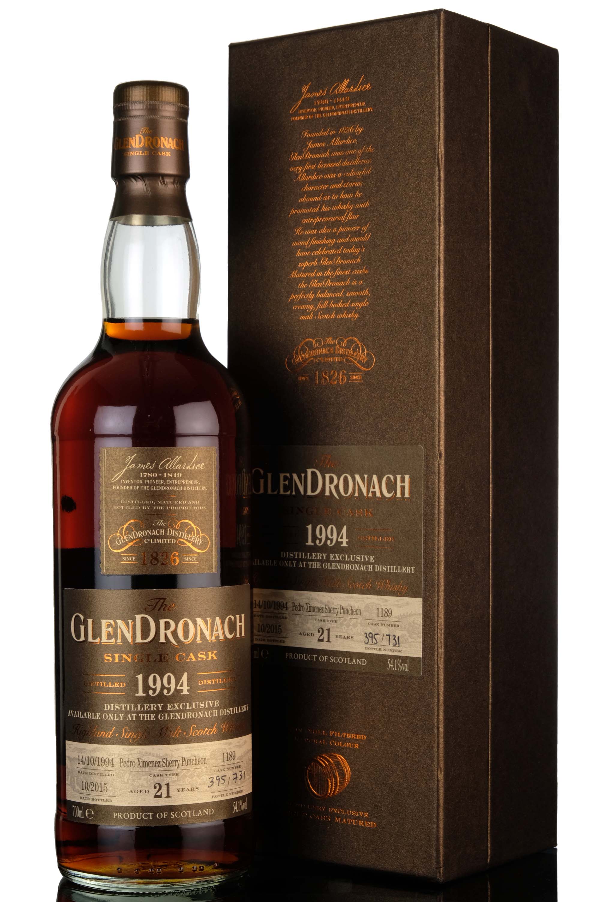 Glendronach 1994-2015 - 21 Year Old - Single Cask 1189 - Distillery Exclusive