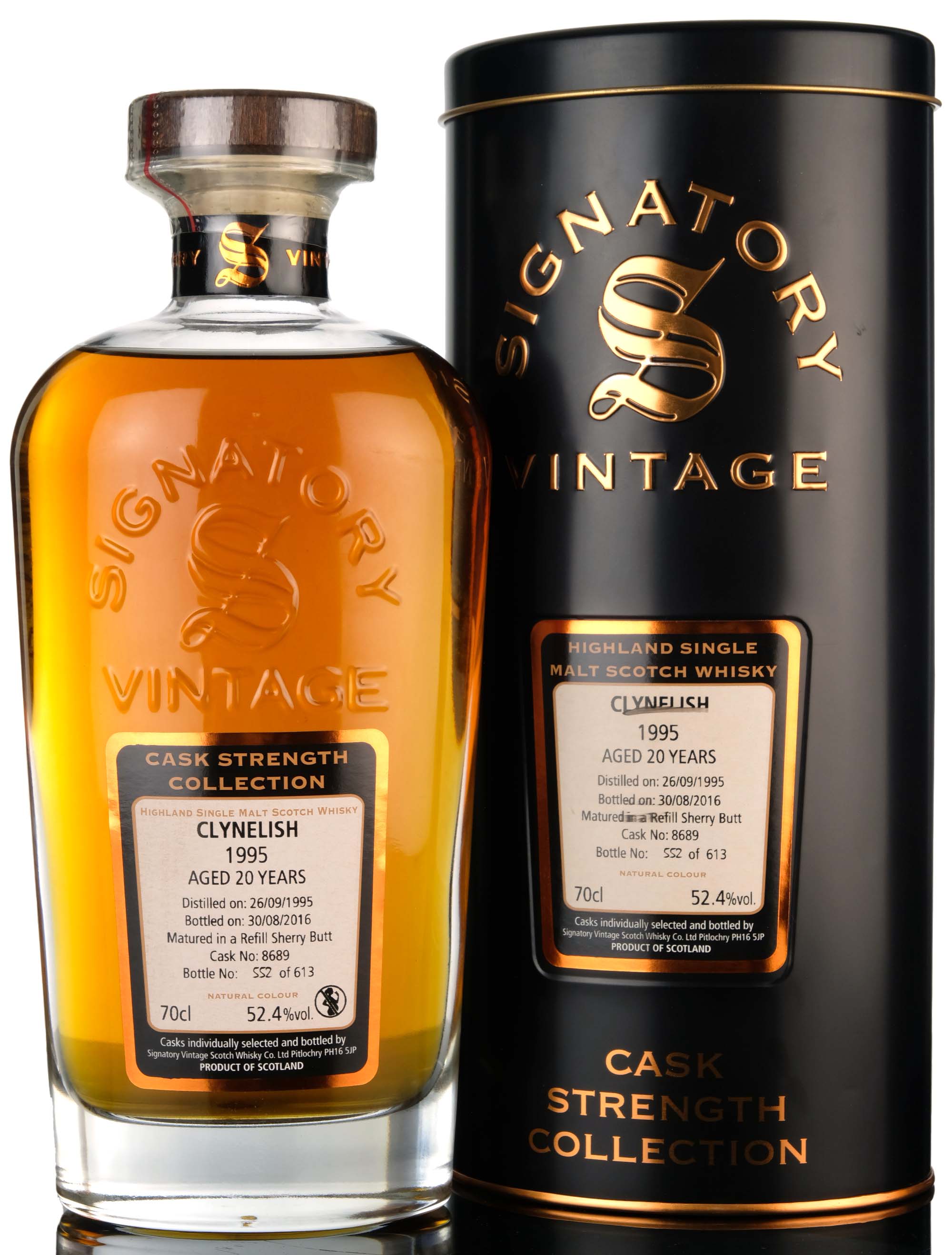 Clynelish 1995-2016 - 20 Year Old - Signatory Vintage - Cask Strength Collection - Single 