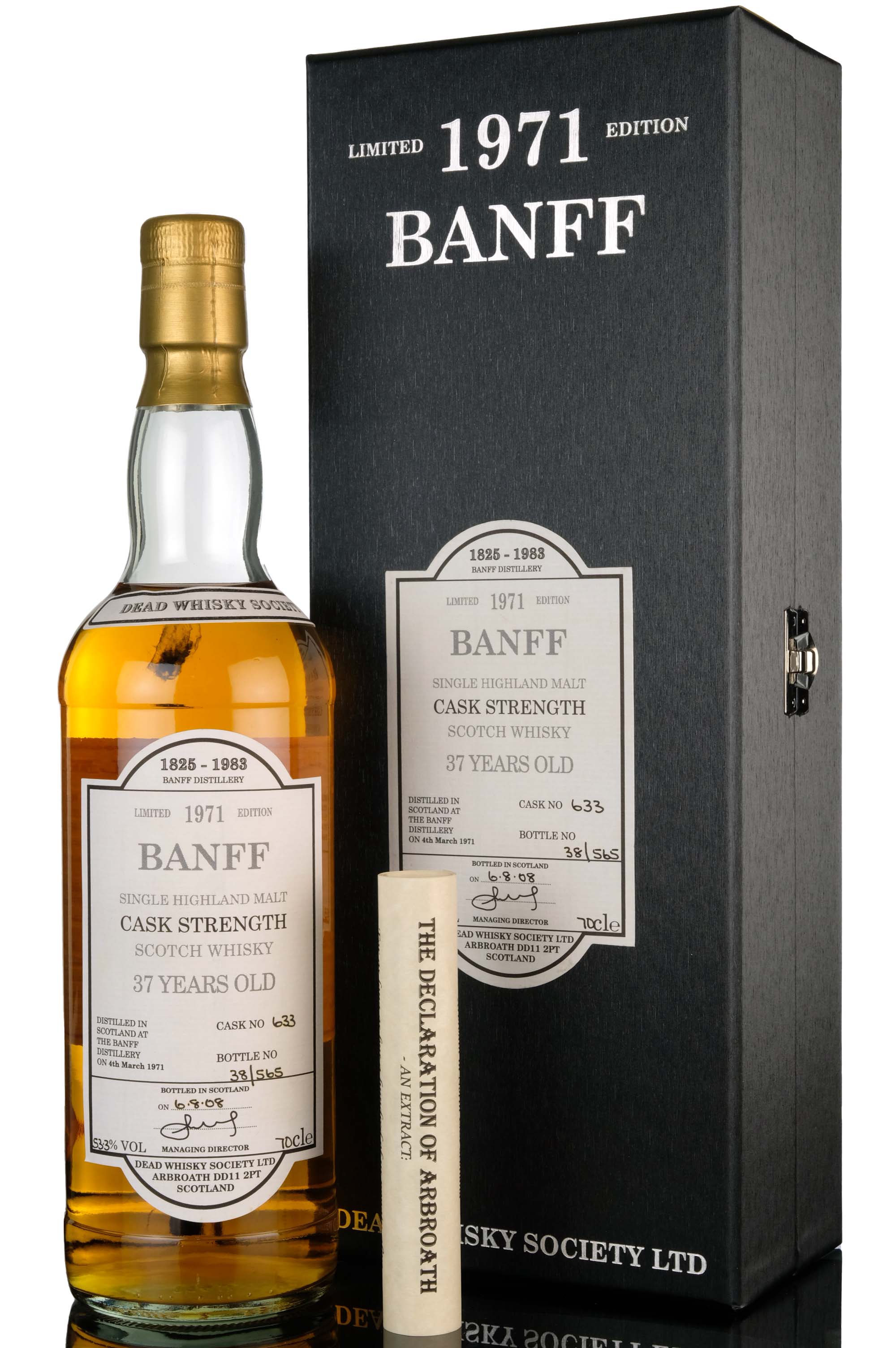 Banff 1971-2008 - 37 Year Old - Dead Whisky Society - Single Cask 633