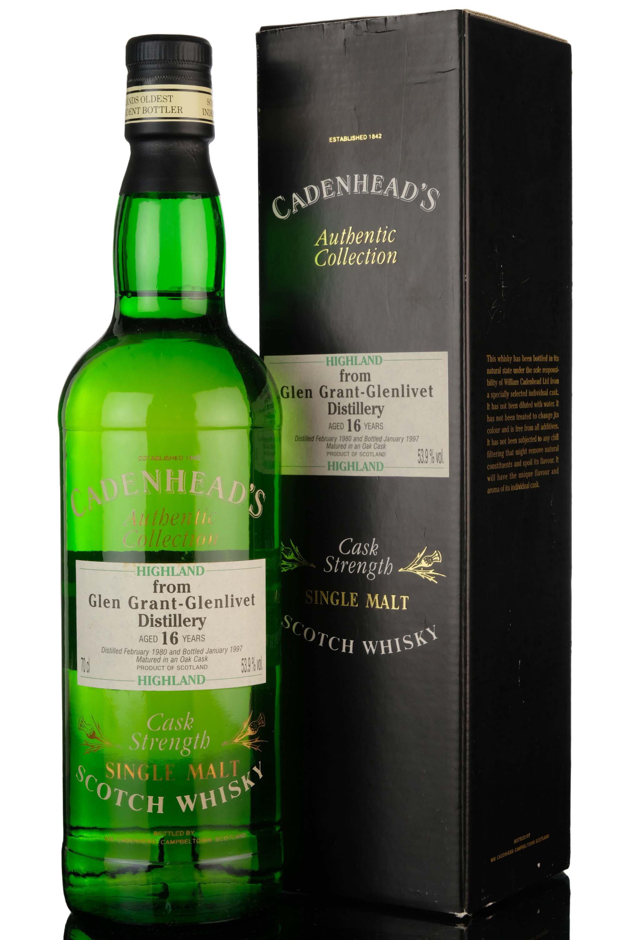 Glen Grant 1980-1997 - 16 Year Old - Cadenheads Authentic Collection