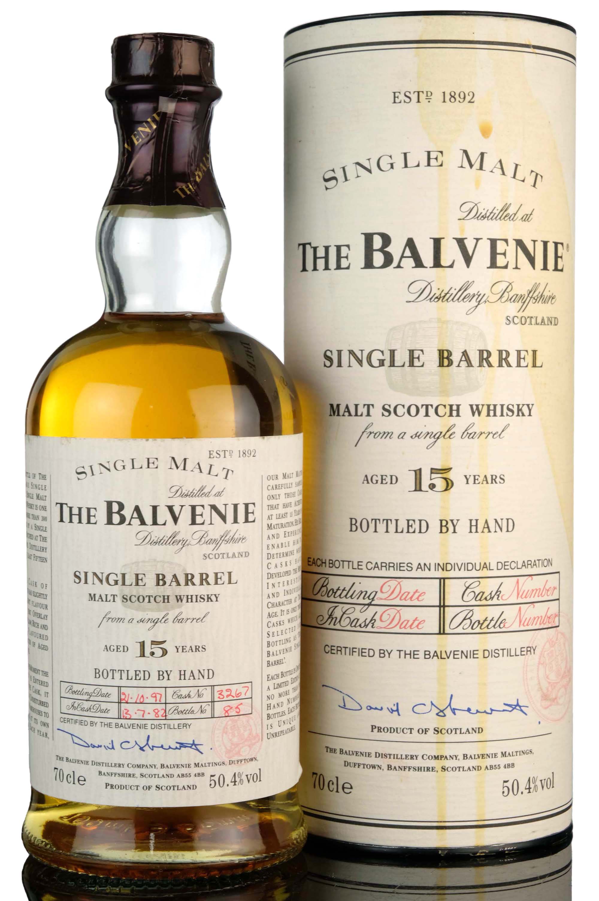 Balvenie 1982-1997 - 15 Year Old - Single Barrel 3267