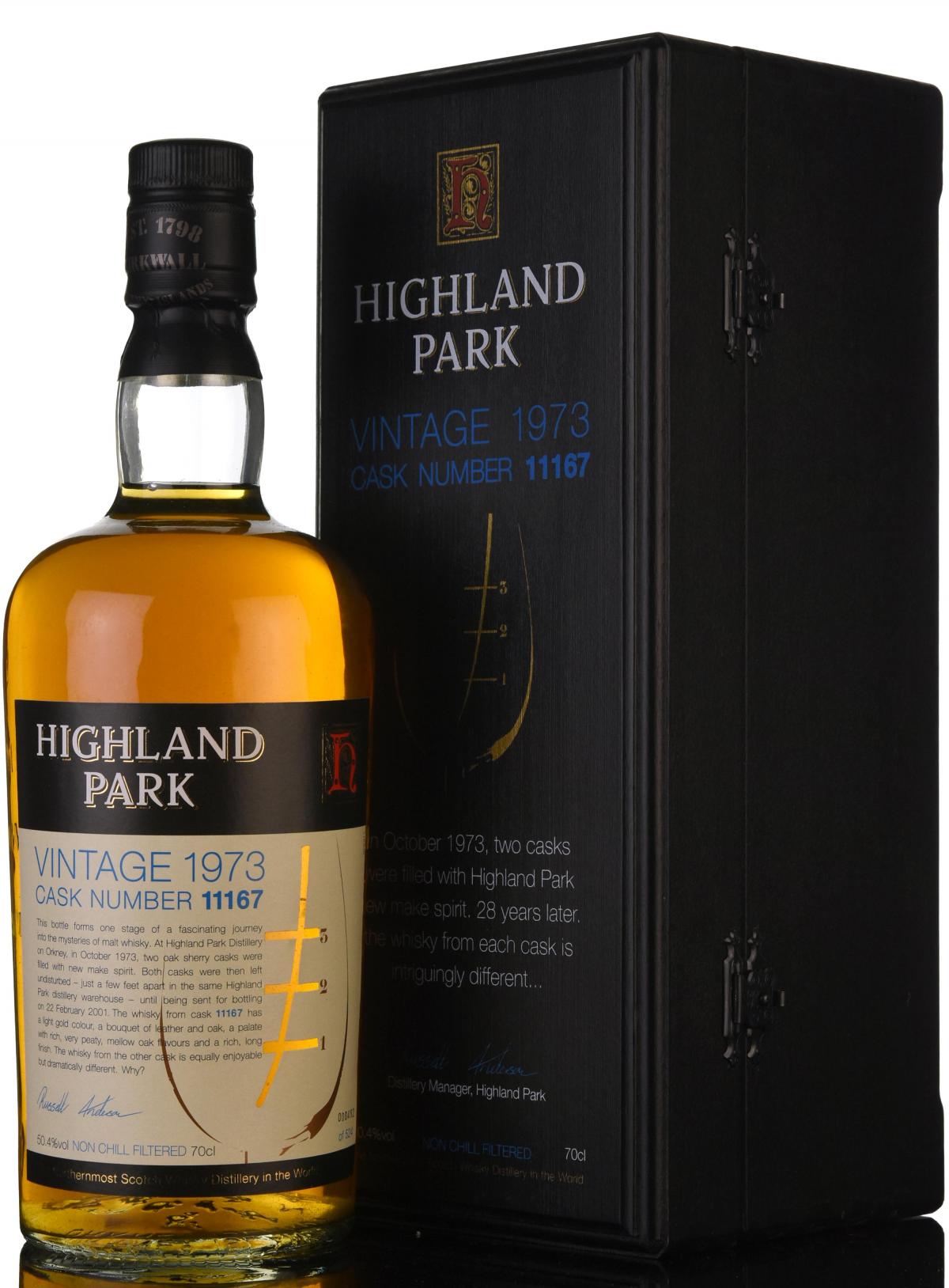 Highland Park 1973-2001 - 28 Year Old - Oddbins Exclusive - Cask 11167