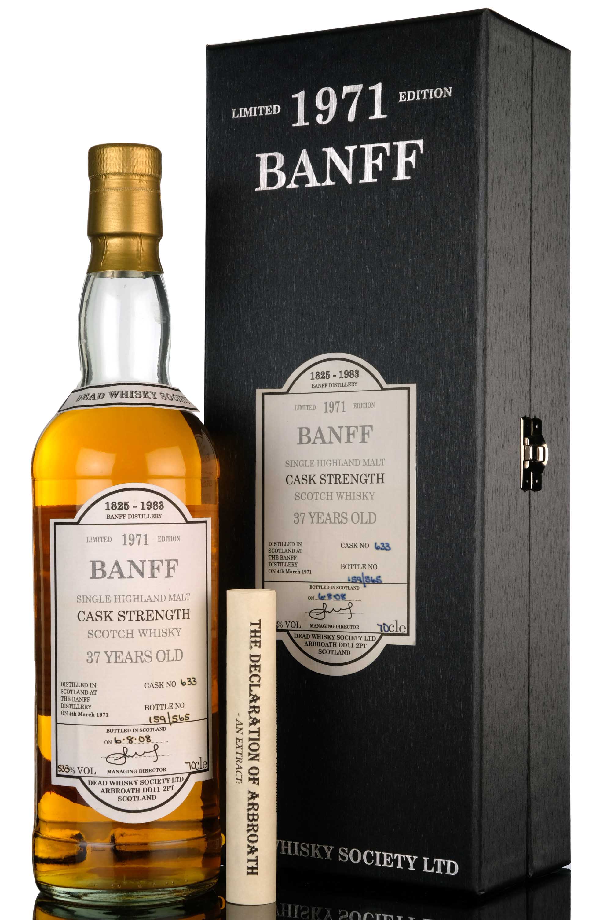 Banff 1971-2008 - 37 Year Old - Dead Whisky Society - Single Cask 633