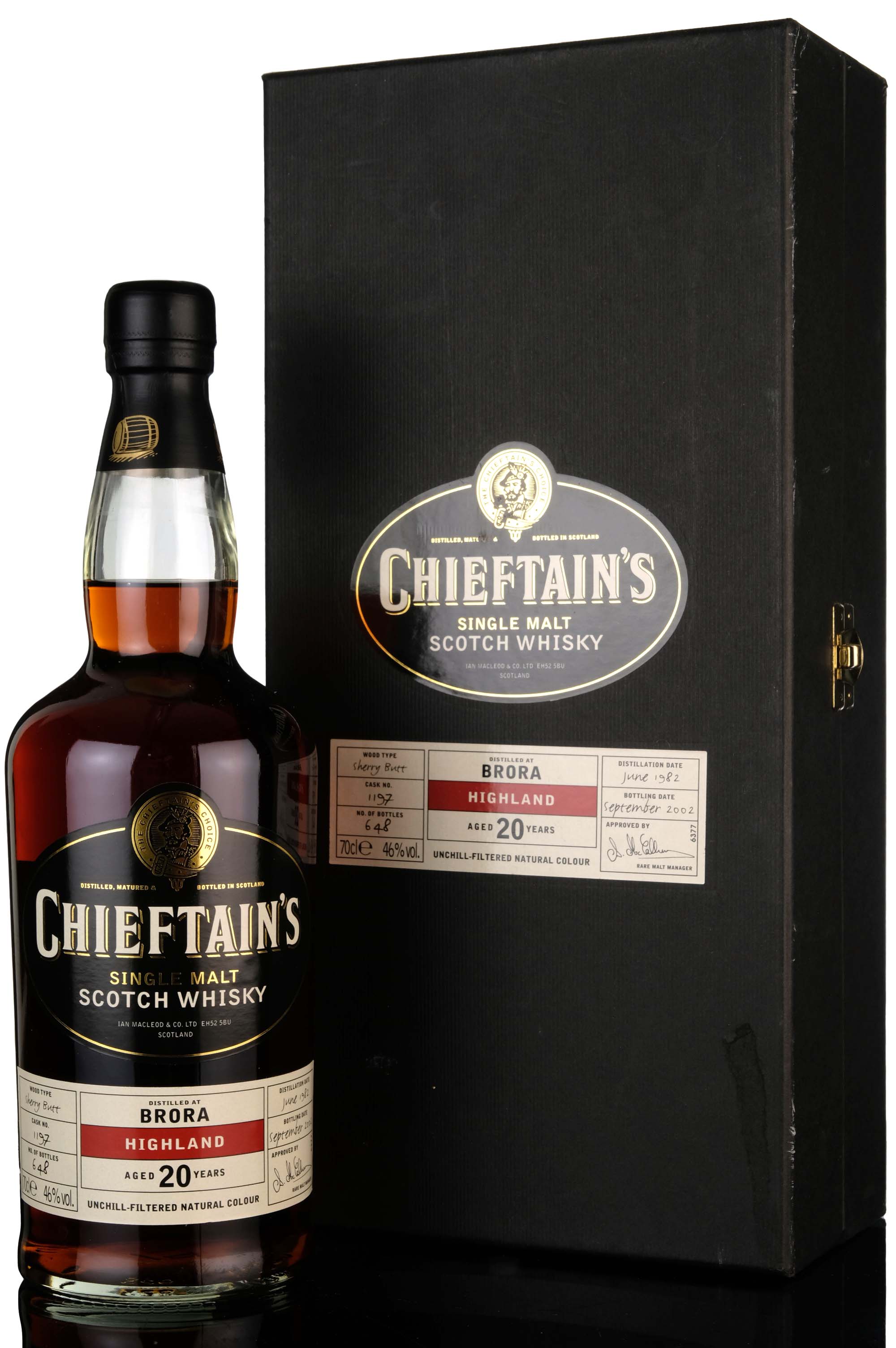 Brora 1982-2002 - 20 Year Old - Chieftains - Single Cask 1197