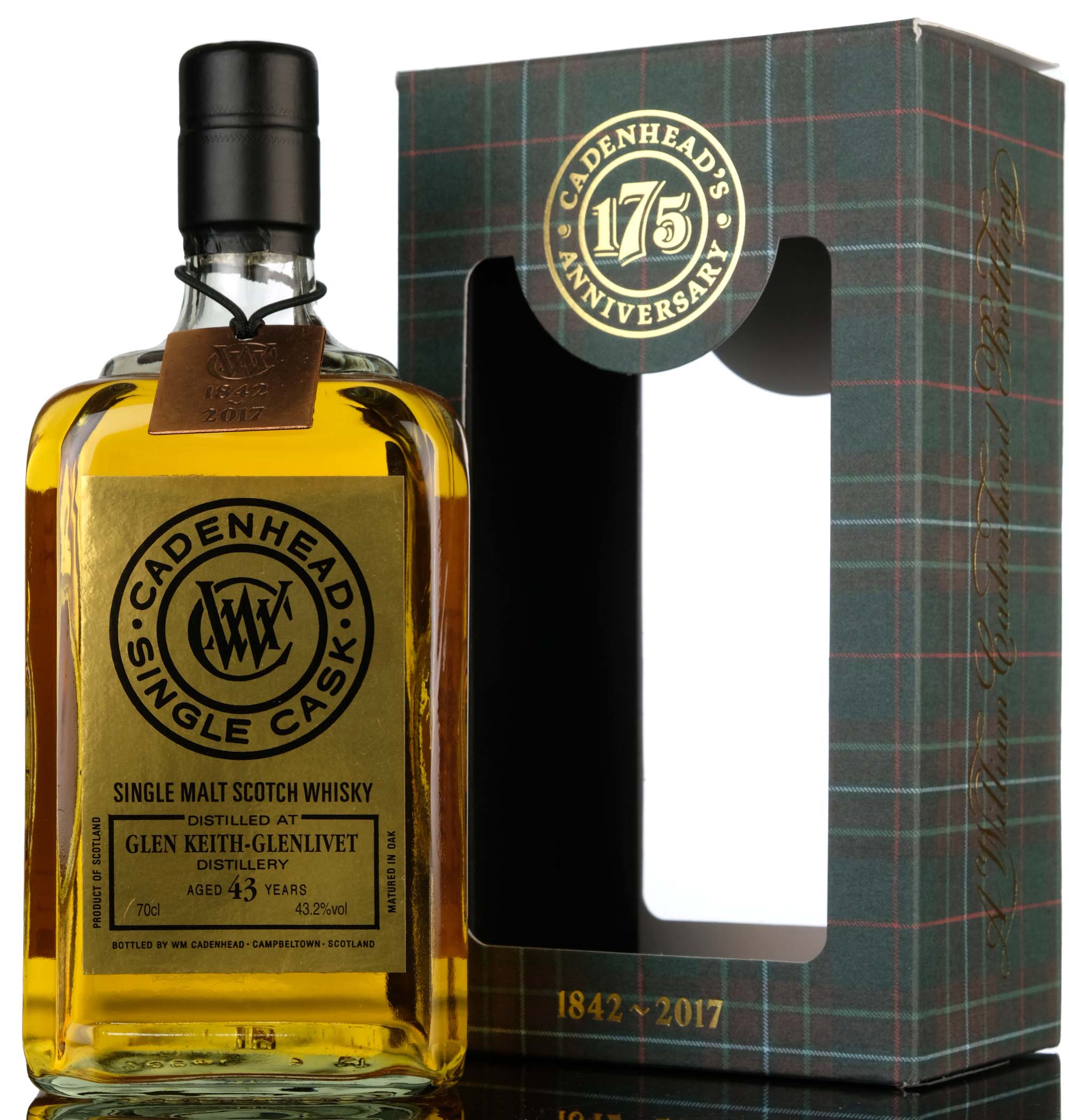 Glen Keith 1973-2017 - 43 Year Old - Cadenheads Gold Label - Single Cask