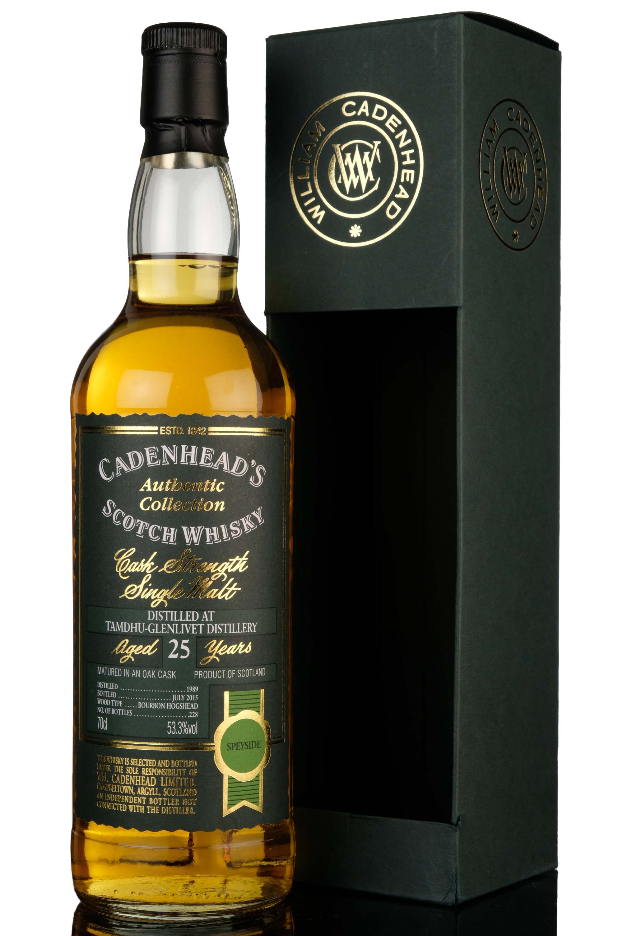 Tamdhu 1989-2015 - 25 Year Old - Cadenheads Authentic Collection - Single Cask