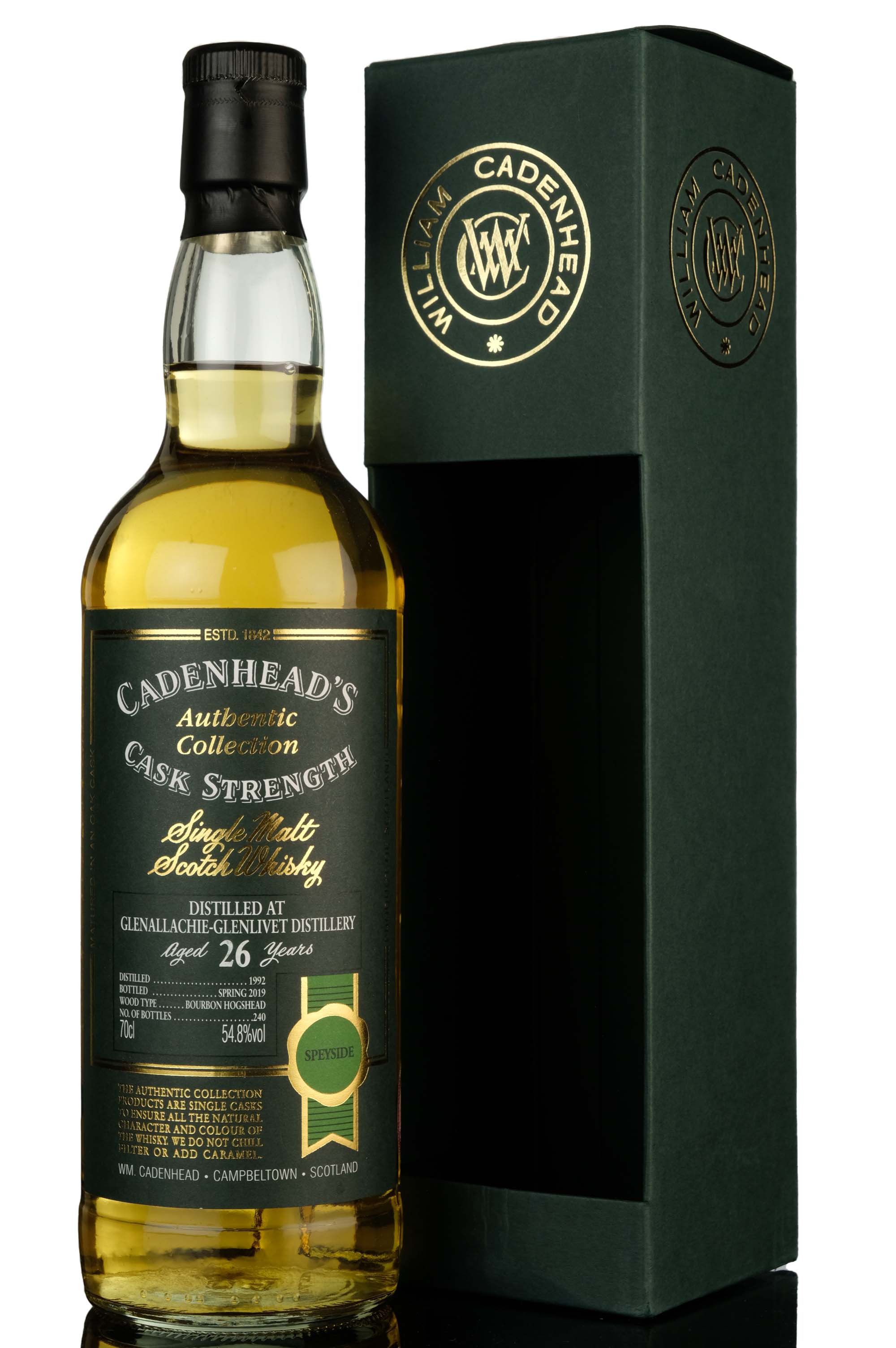 Glenallachie 1992-2019 - 26 Year Old - Cadenheads Authentic Collection - Single Cask