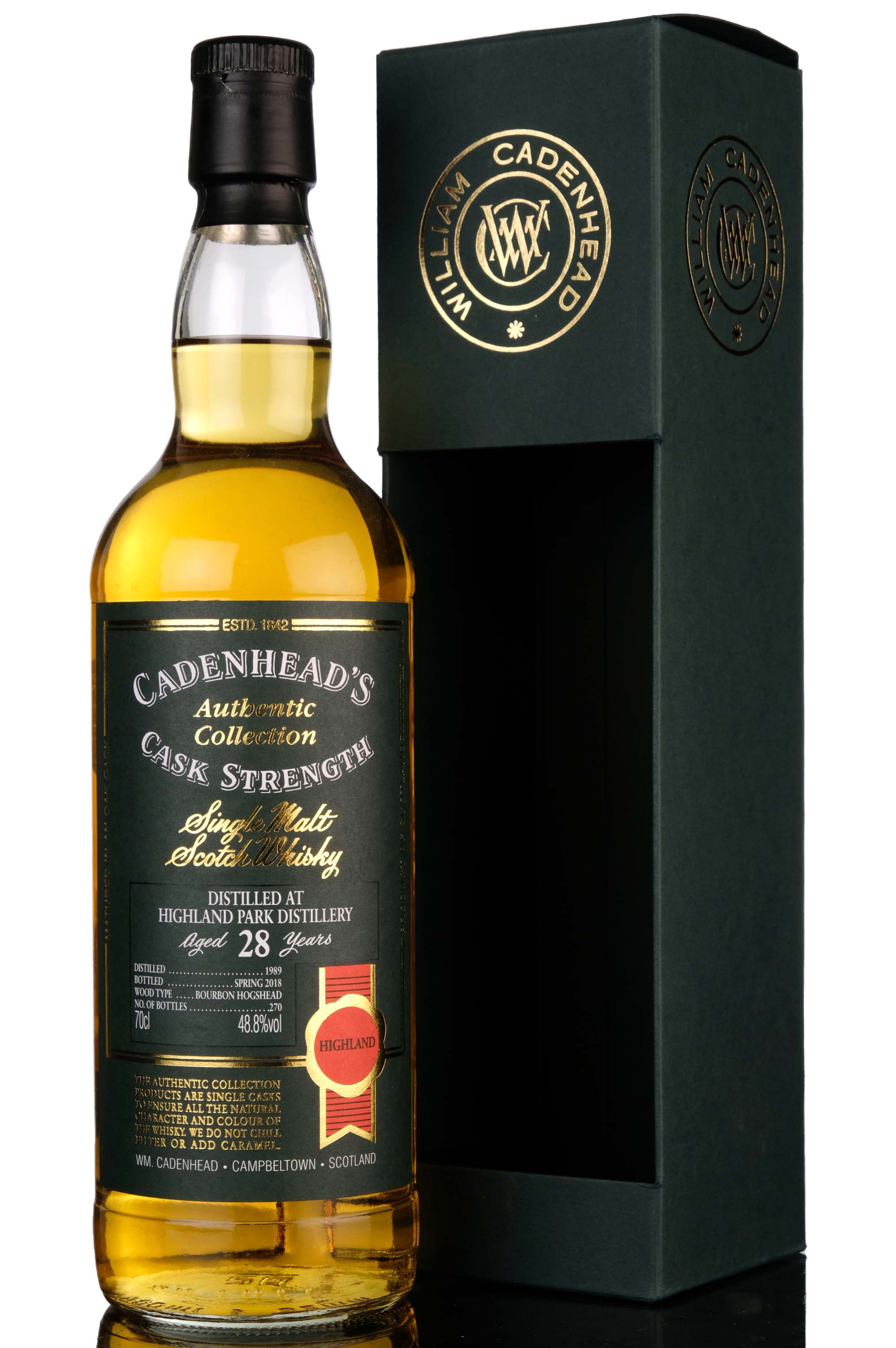 Highland Park 1989-2018 - 28 Year Old - Cadenheads Authentic Collection - Single Cask
