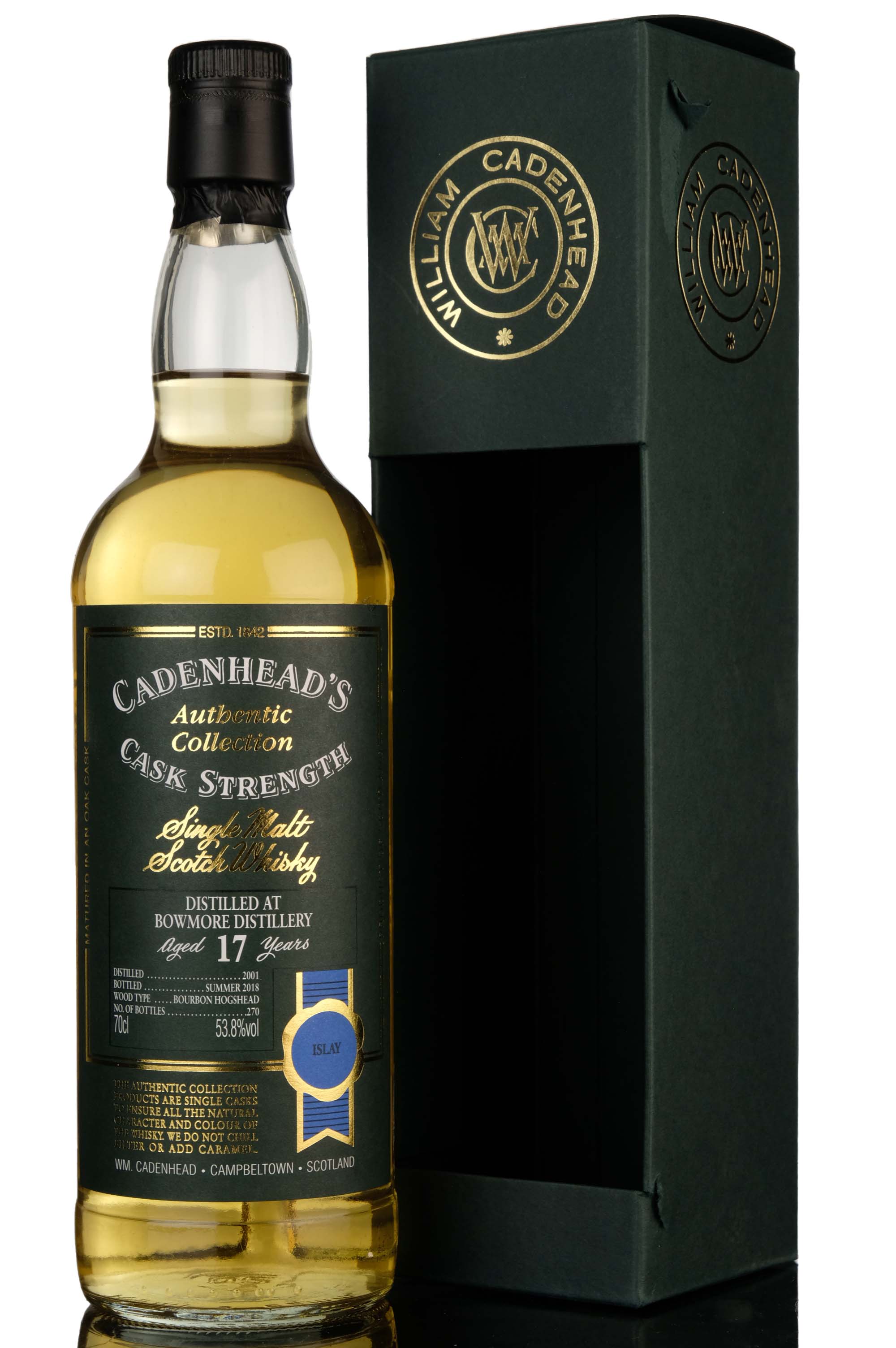 Bowmore 2001-2018 - 17 Year Old - Cadenheads Authentic Collection - Single Cask