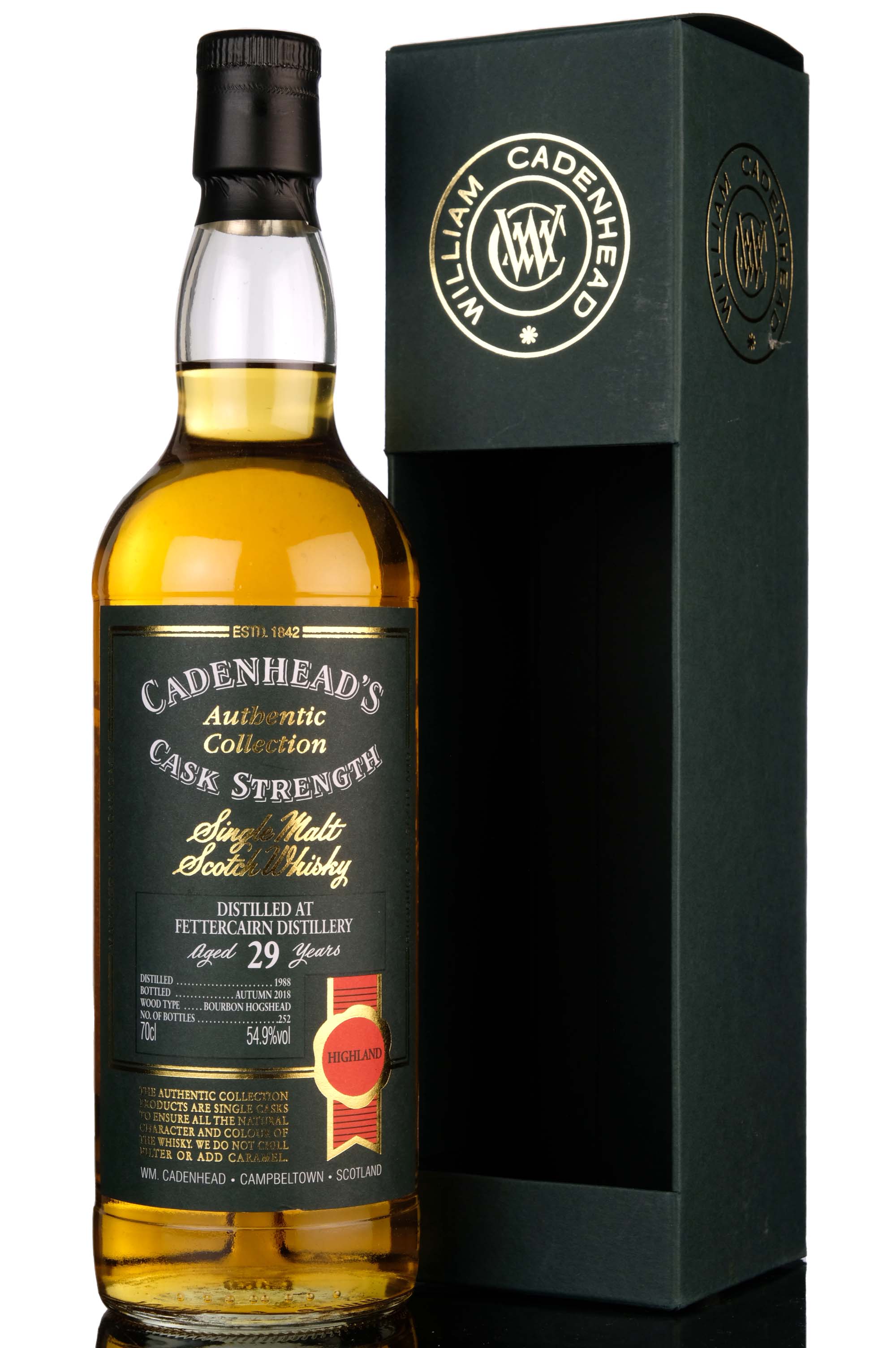 Fettercairn 1988-2018 - 29 Year Old - Cadenheads Authentic Collection - Single Cask
