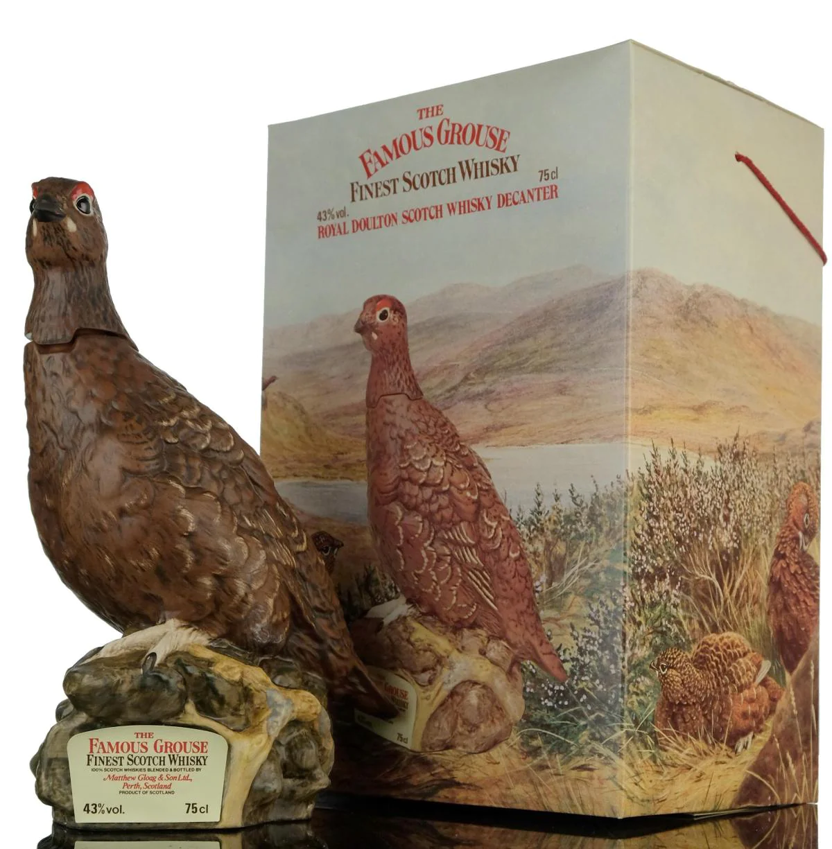 Royal Doulton Famous Grouse, Ceramic Decanter - Blended Scotch Whisky