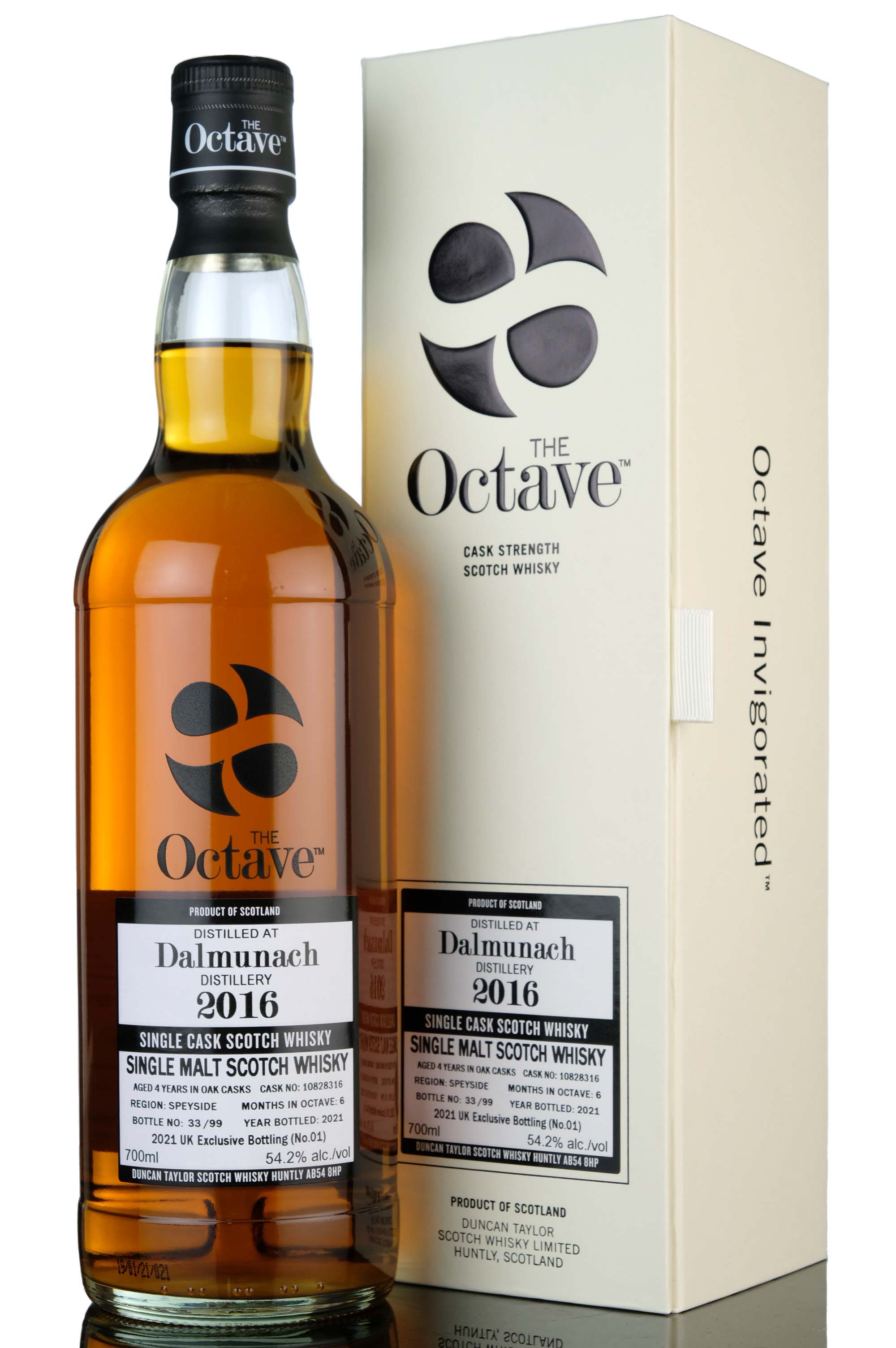 Dalmunach 2016-2021 - 4 Year Old - Duncan Taylor Octave - Single Cask 10828316 - UK Exclus