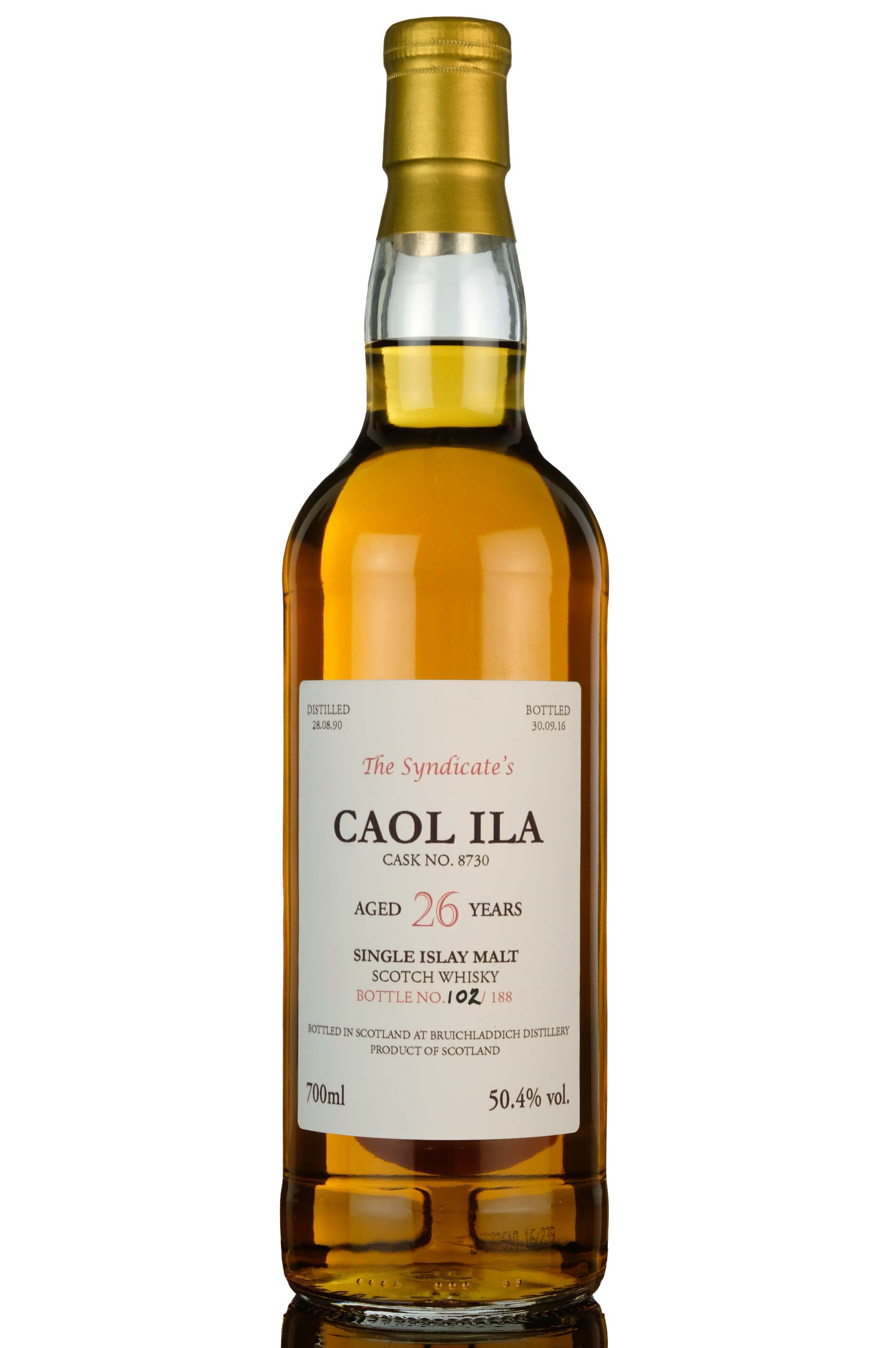 Caol Ila 1990-2016 - 26 Year Old - The Syndicates - Single Cask 8730