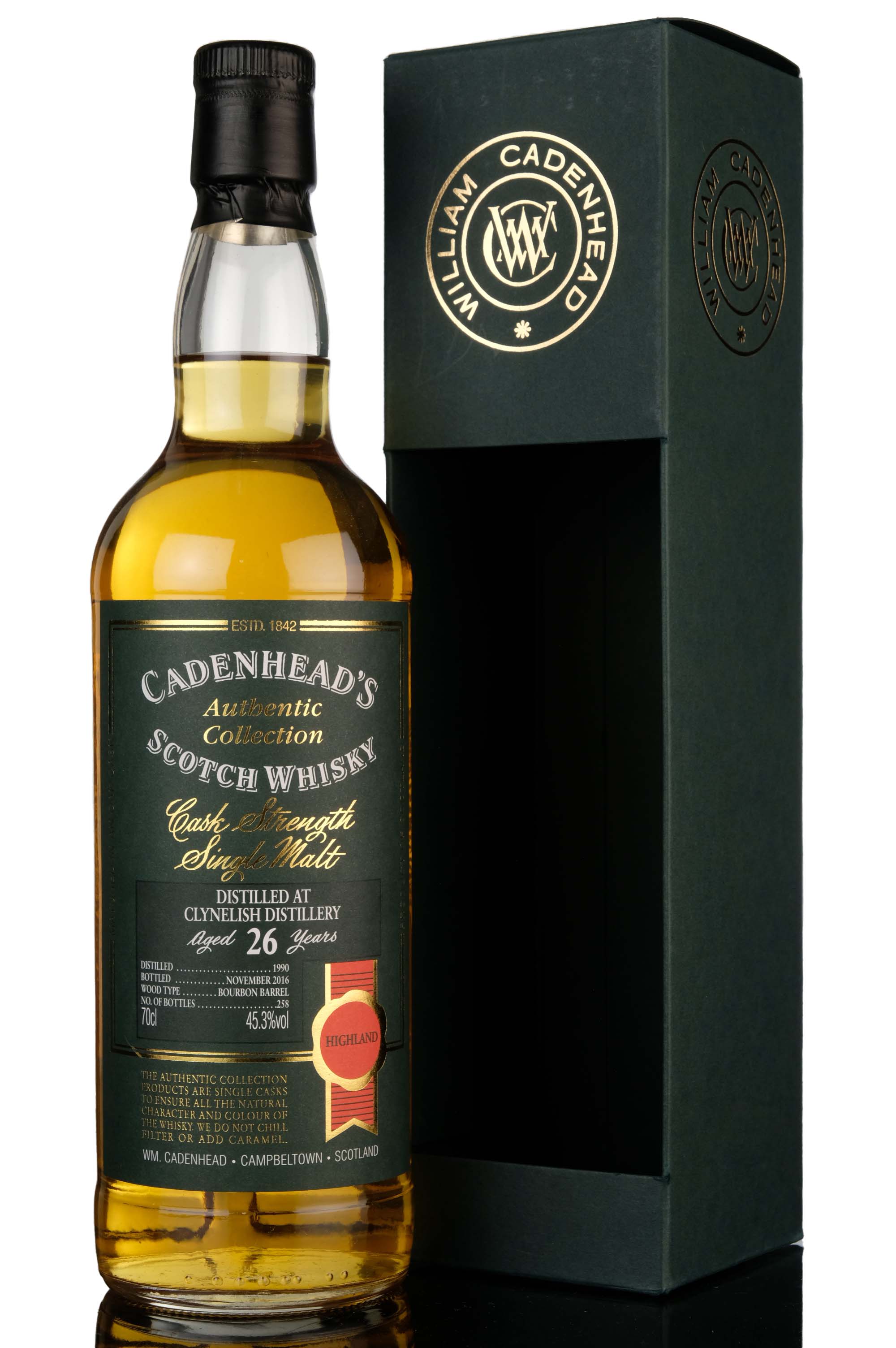 Clynelish 1990-2016 - 26 Year Old - Cadenheads Authentic Collection - Single Cask