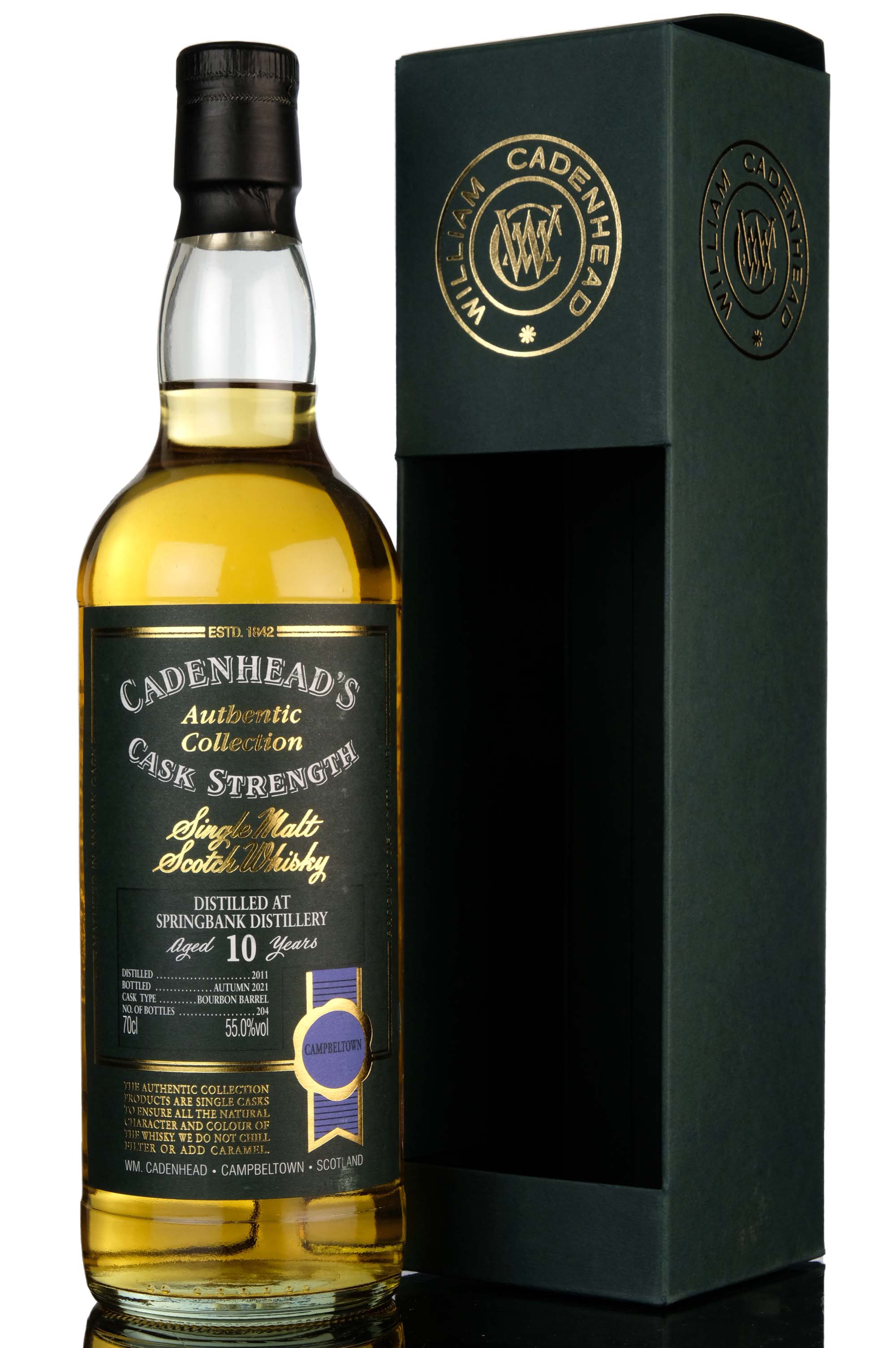 Springbank 2011-2021 - 10 Year Old - Cadenheads Authentic Collection - Single Cask