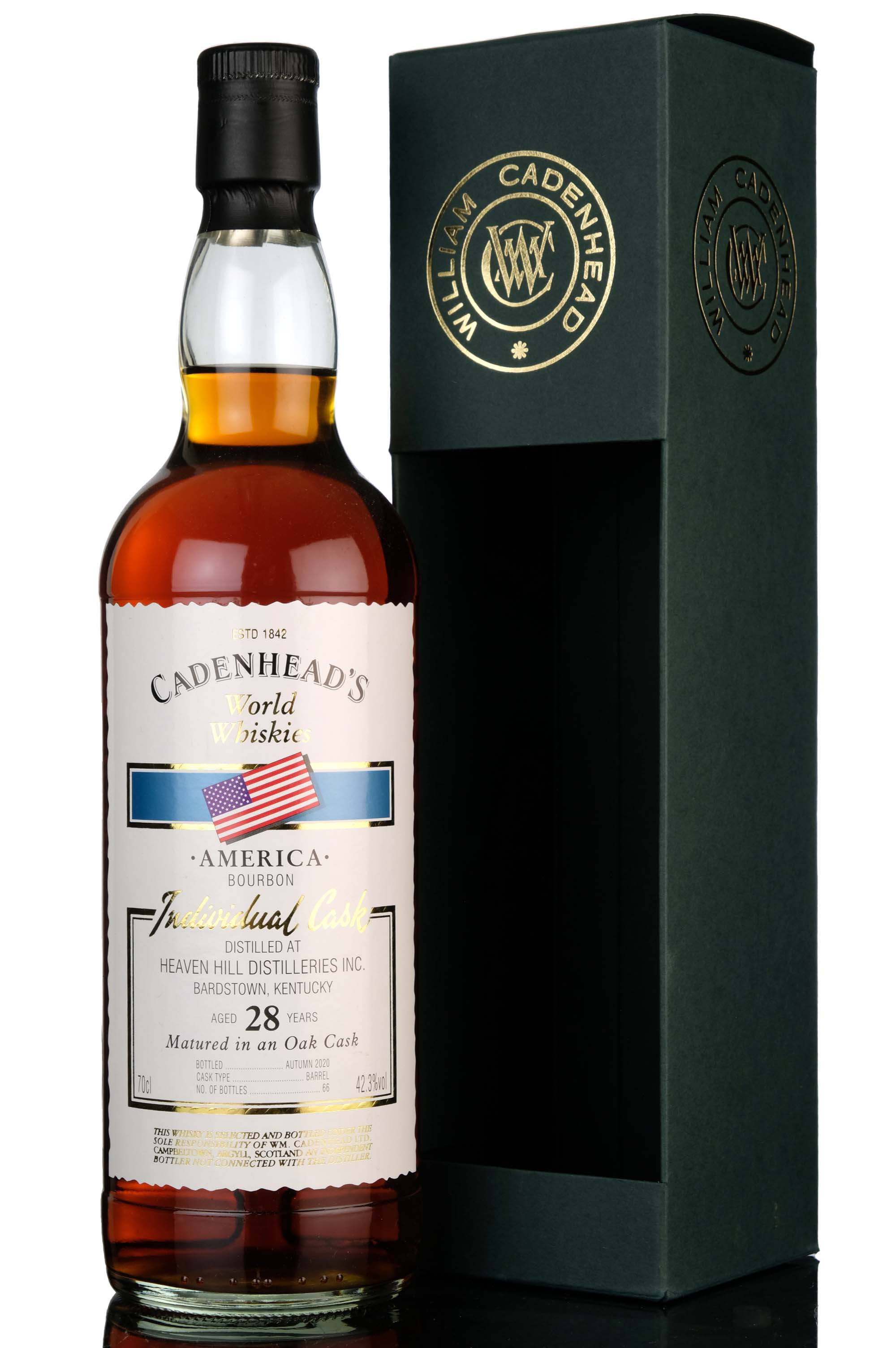 Heaven Hill 28 Year Old - Cadenheads World Whiskies - 2020 Release - Single Cask