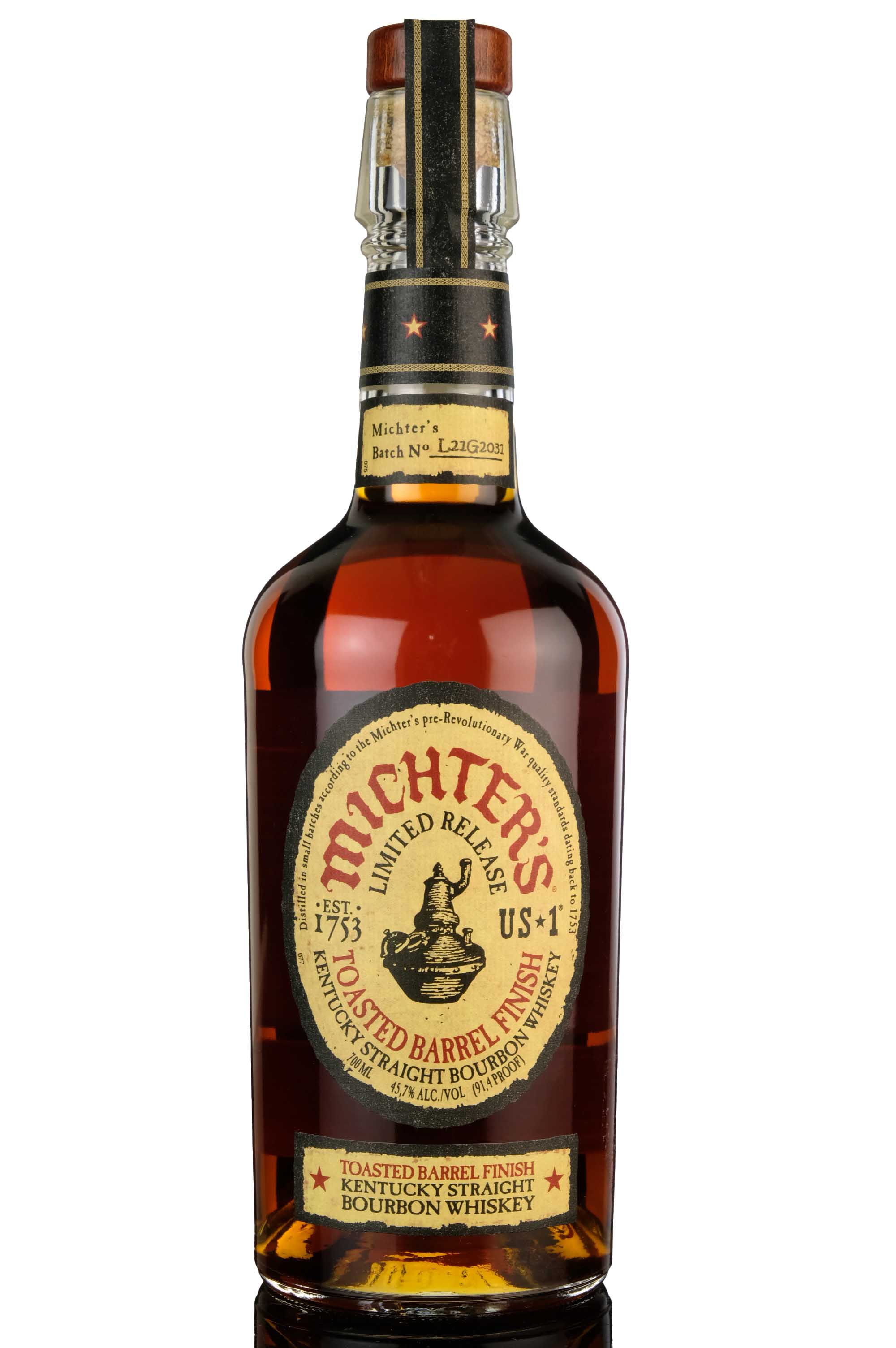 Michters Toasted Barrel Finish - Batch L21G2031 - 2021 Release