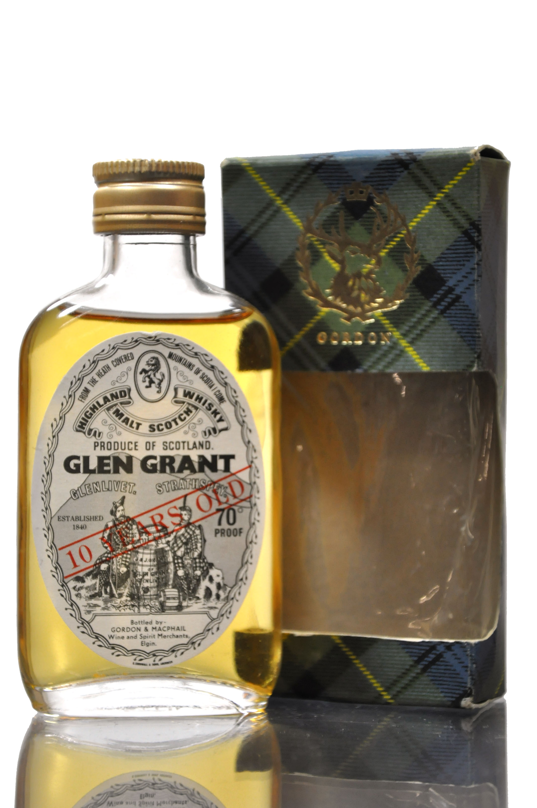 Glen Grant 10 Year Old - 100 Proof - Gordon & MacPhail Miniature