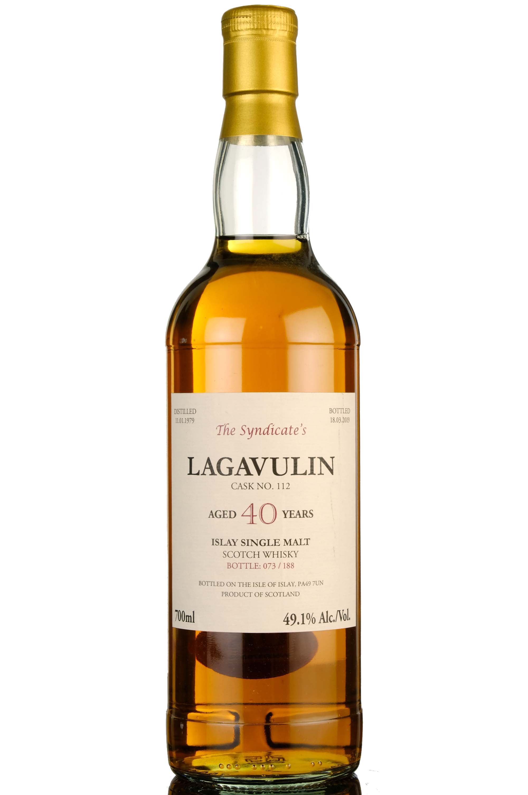 Lagavulin 1979-2019 - 40 Year Old - The Syndicates - Single Cask 112